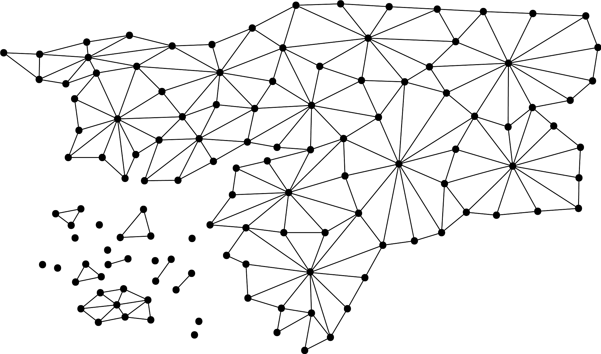 guinea bissau map of polygonal mosaic lines