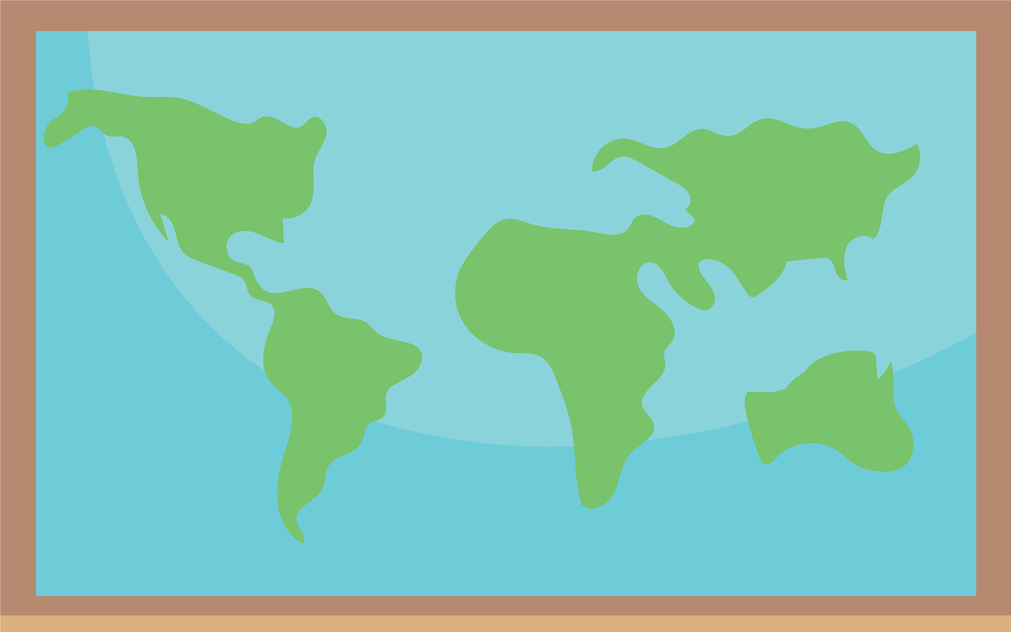 world map cartoon