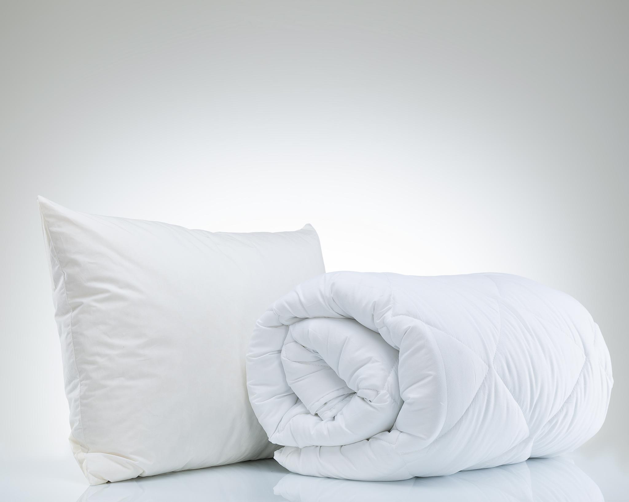quilt and pillow