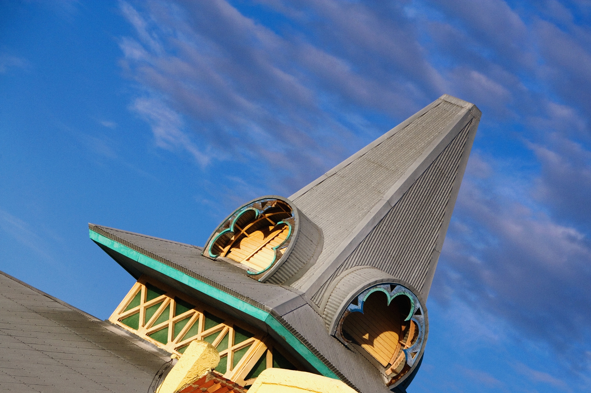 high section view of a building, miami, florida, usa