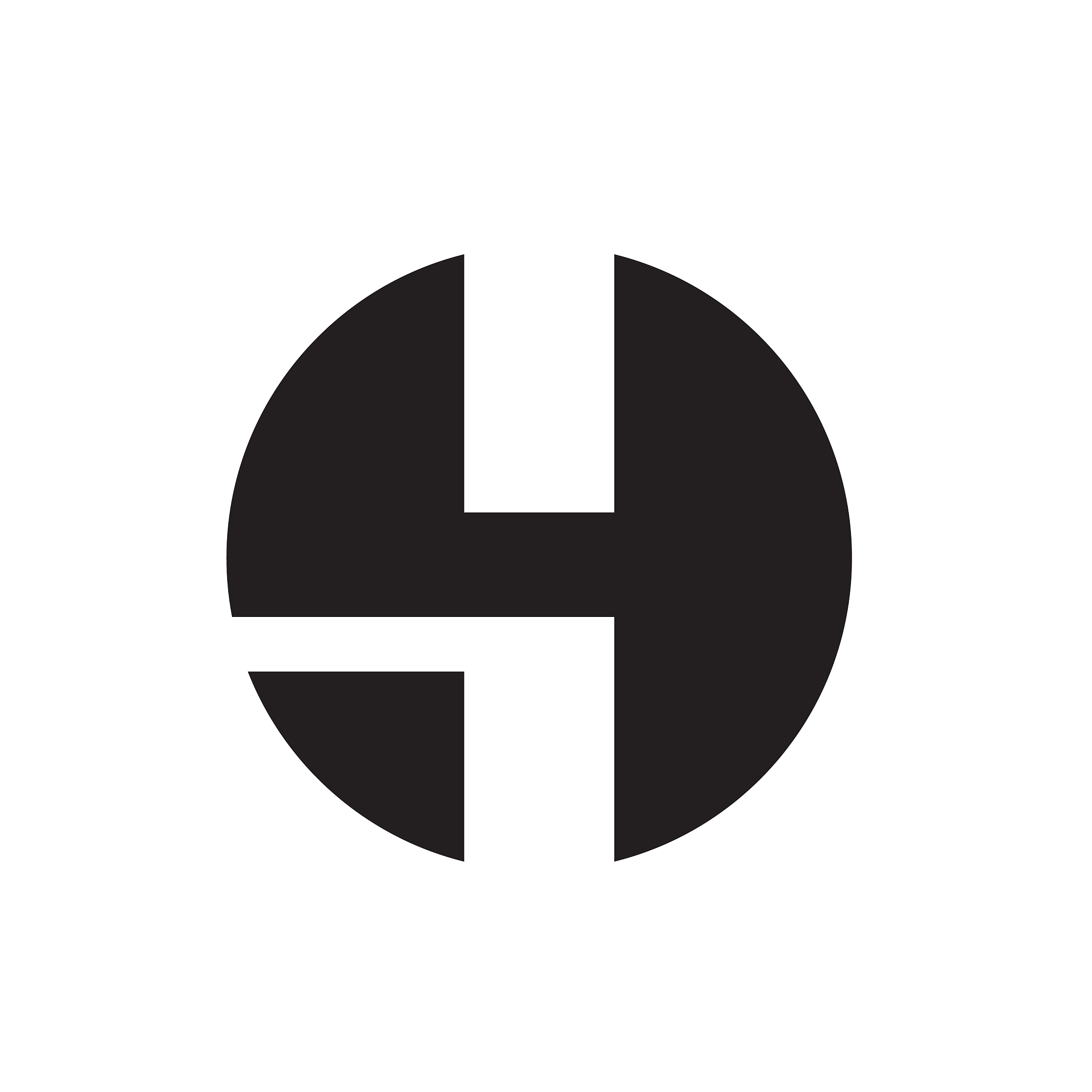 letter h logo initial design graphic concept