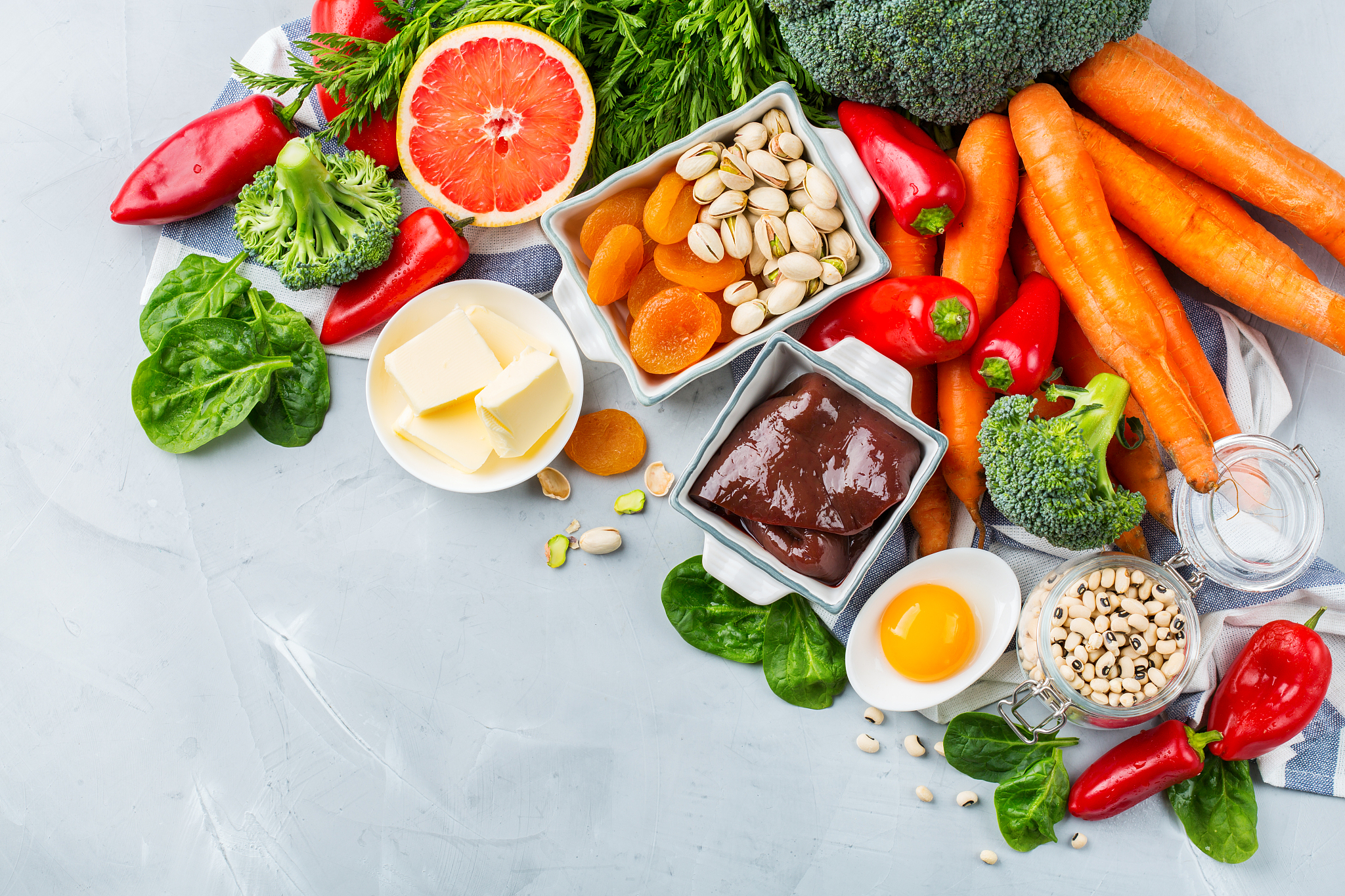 balanced clean eating nutrition, food rich in vitamin a