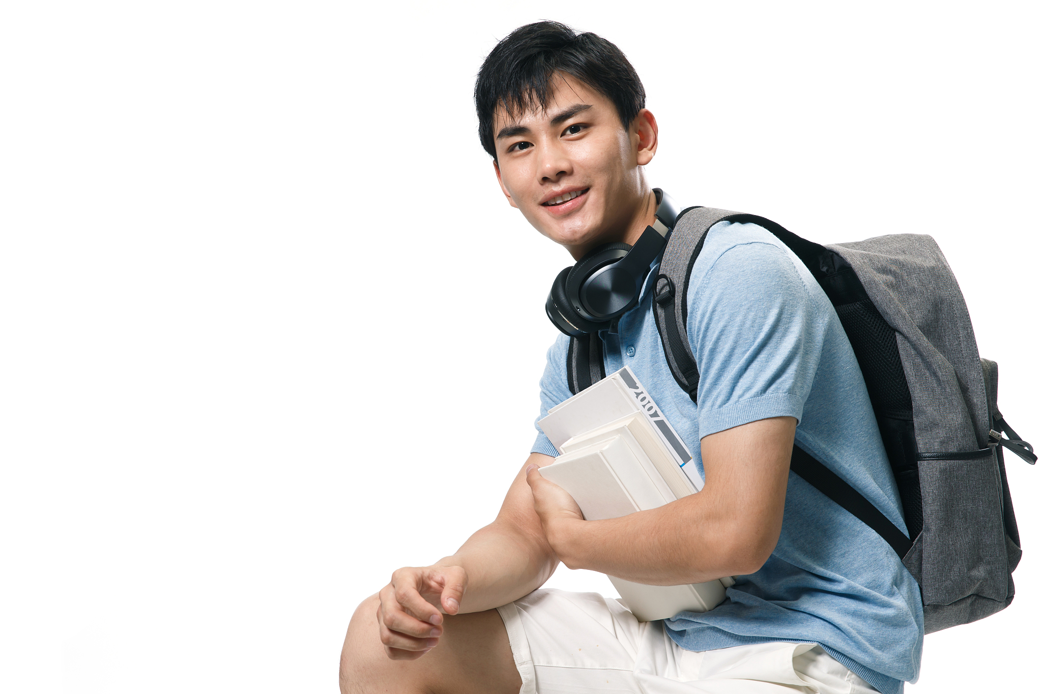 一个年轻的大学男生