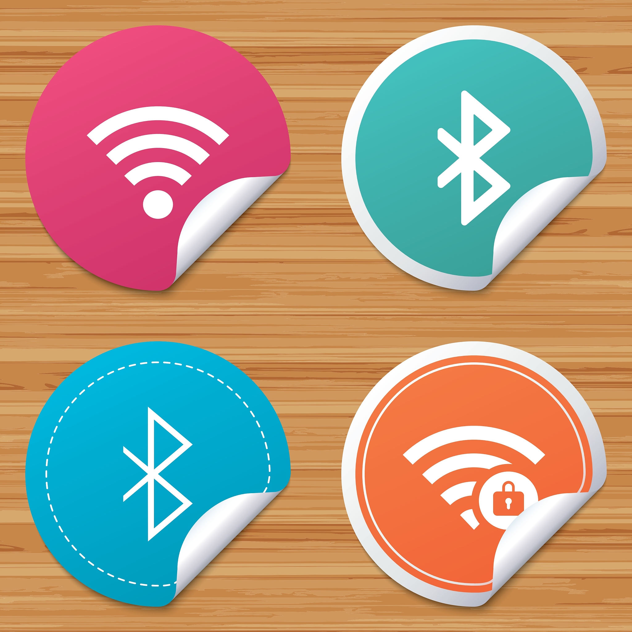 wifi and bluetooth icon wireless mobile network
