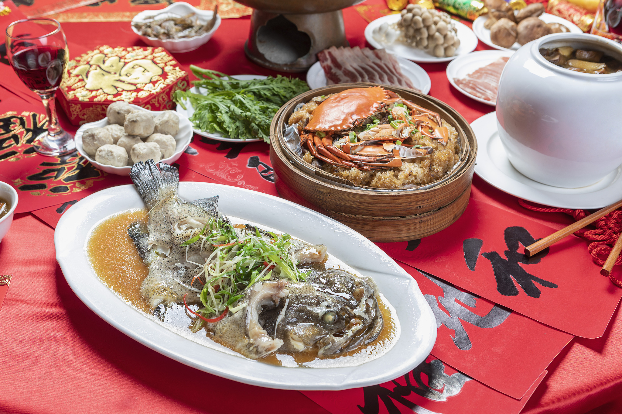丰盛味美的年夜饭