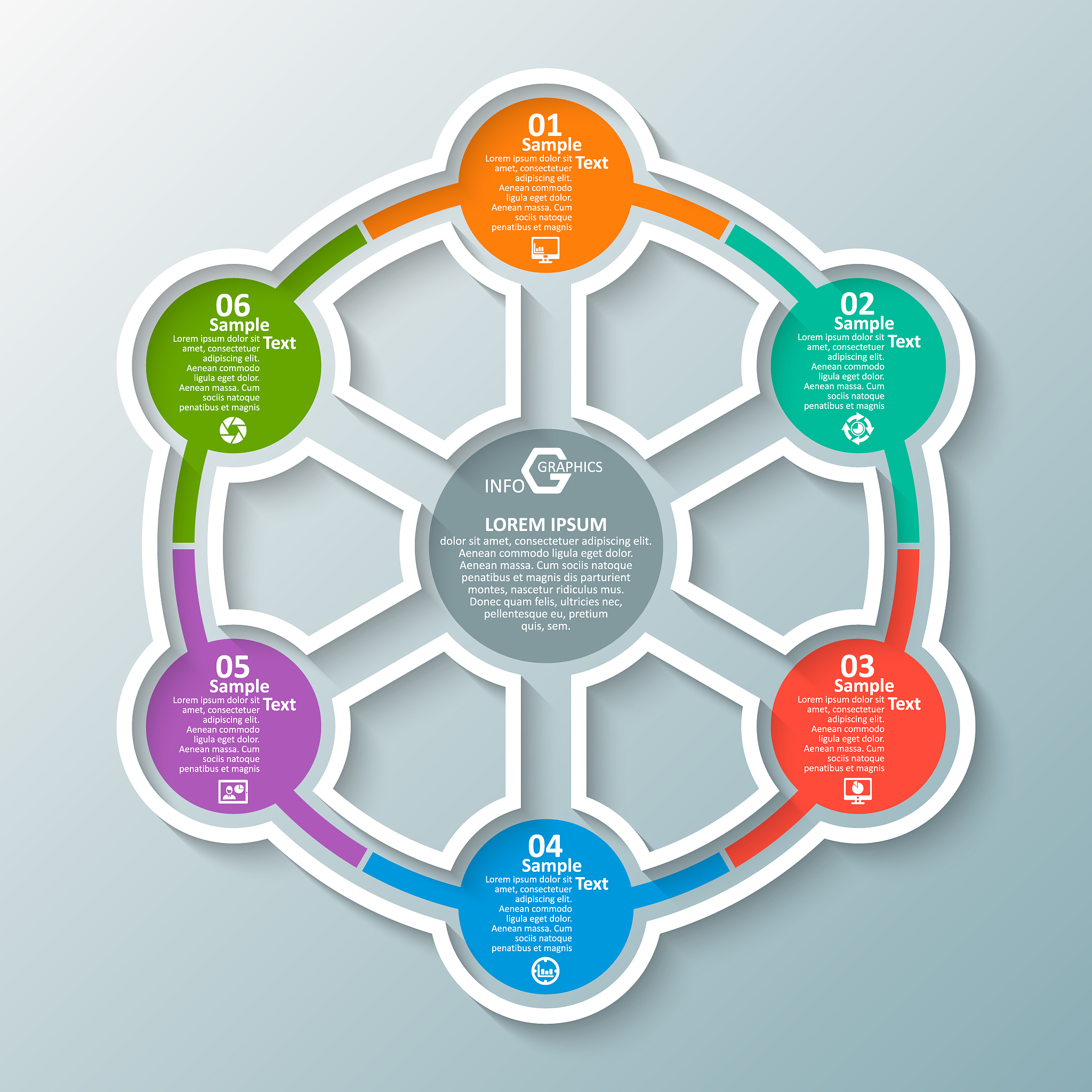 abstract 3d paper infographics. business template .vector illust