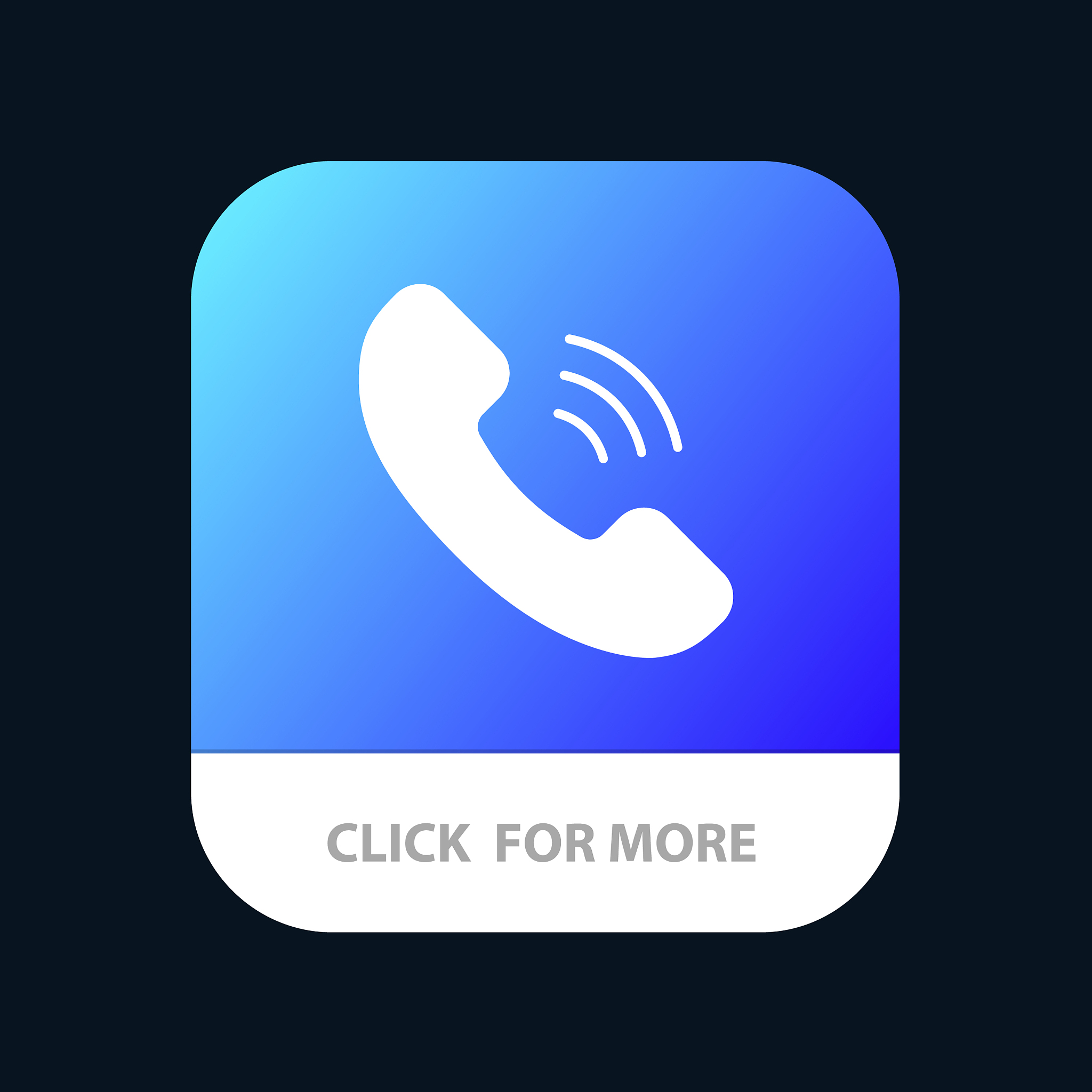 call communication phone mobile app button