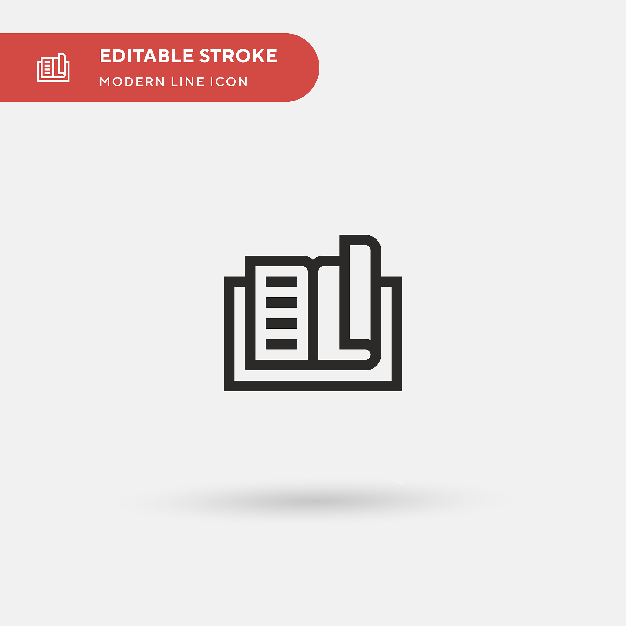 reading simple icon symbol