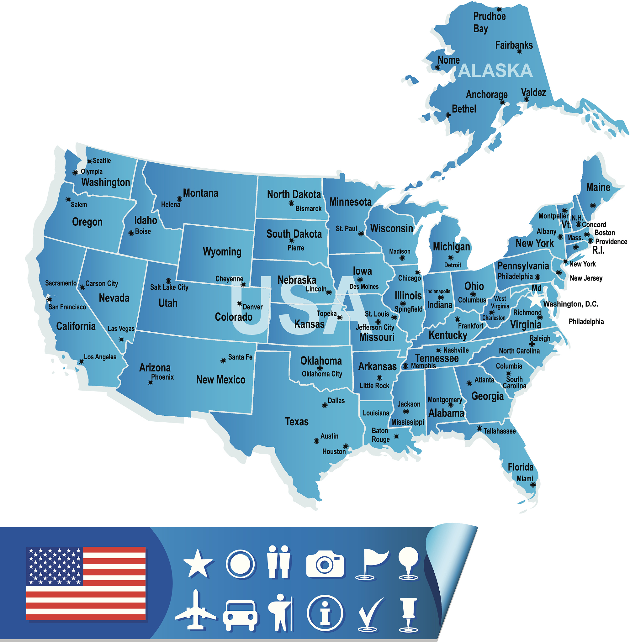 美国各州缩写查询 - 一键查询完整州名