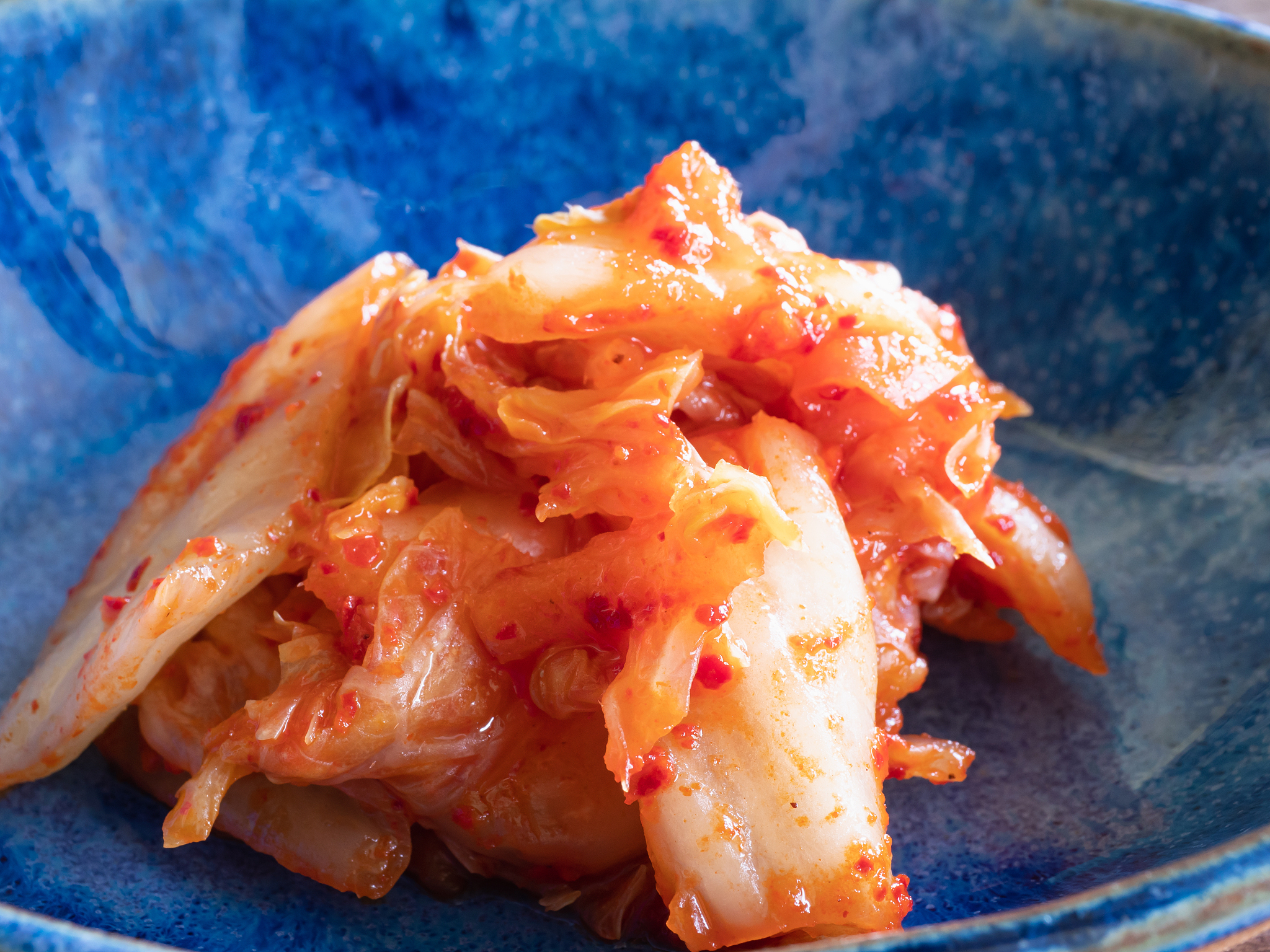 kimchi, a fermented food made from chinese cabbage.