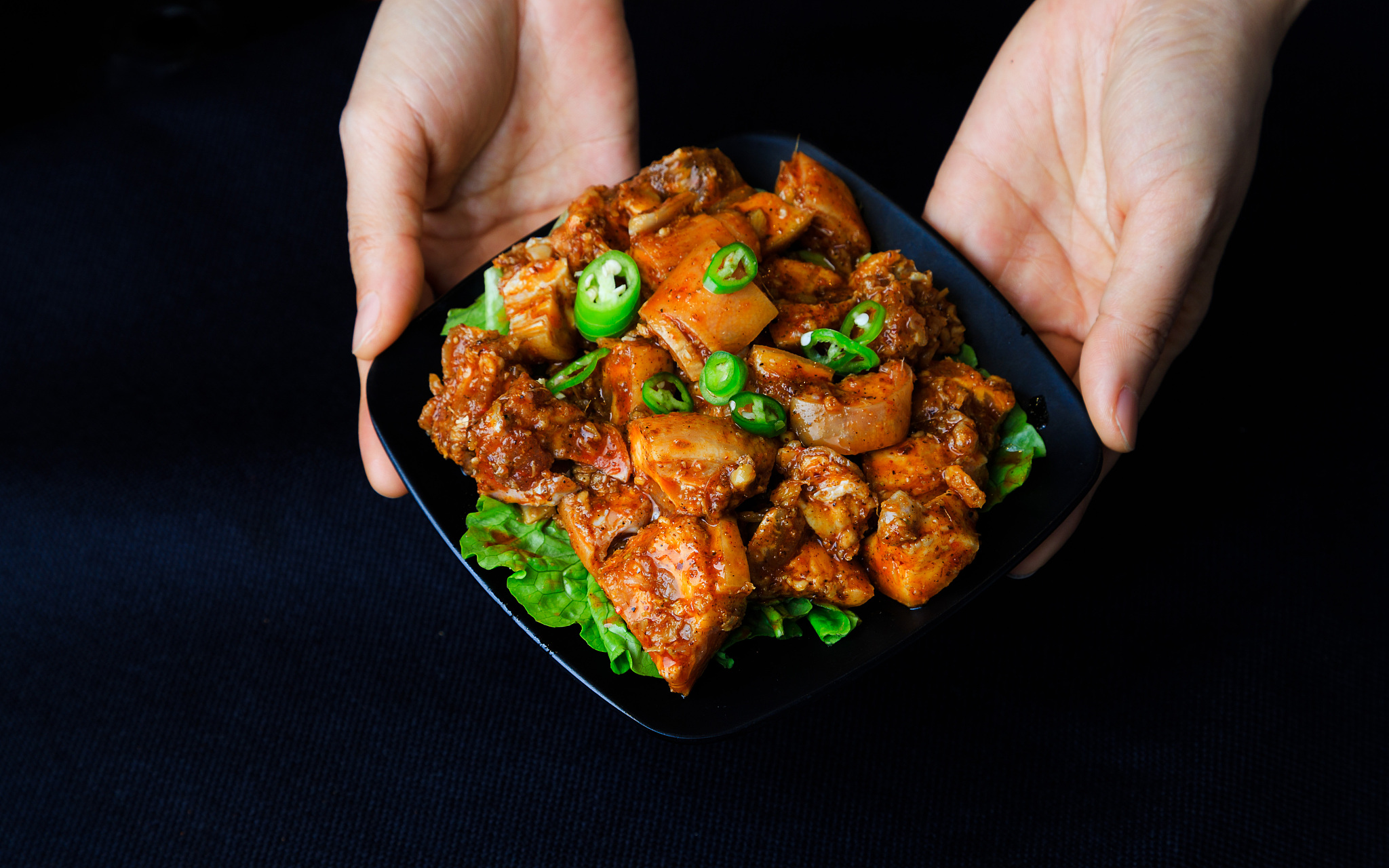 写50字辣排骨的好评