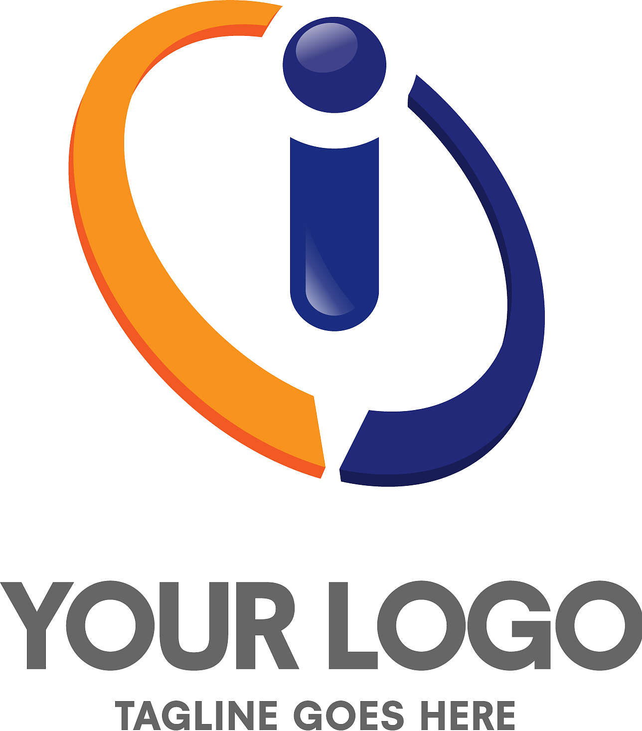 creative letter i logo