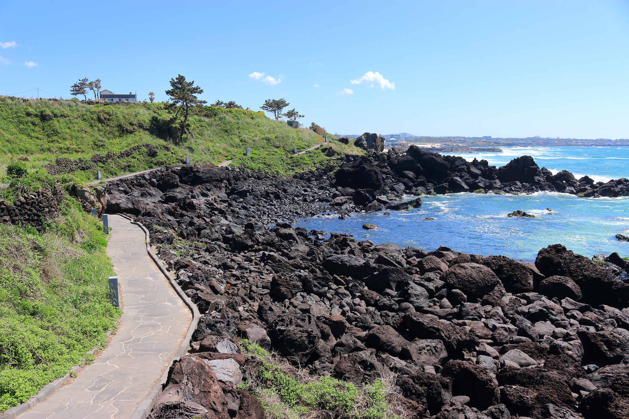 edam park promenade, coast, promenade, lava,