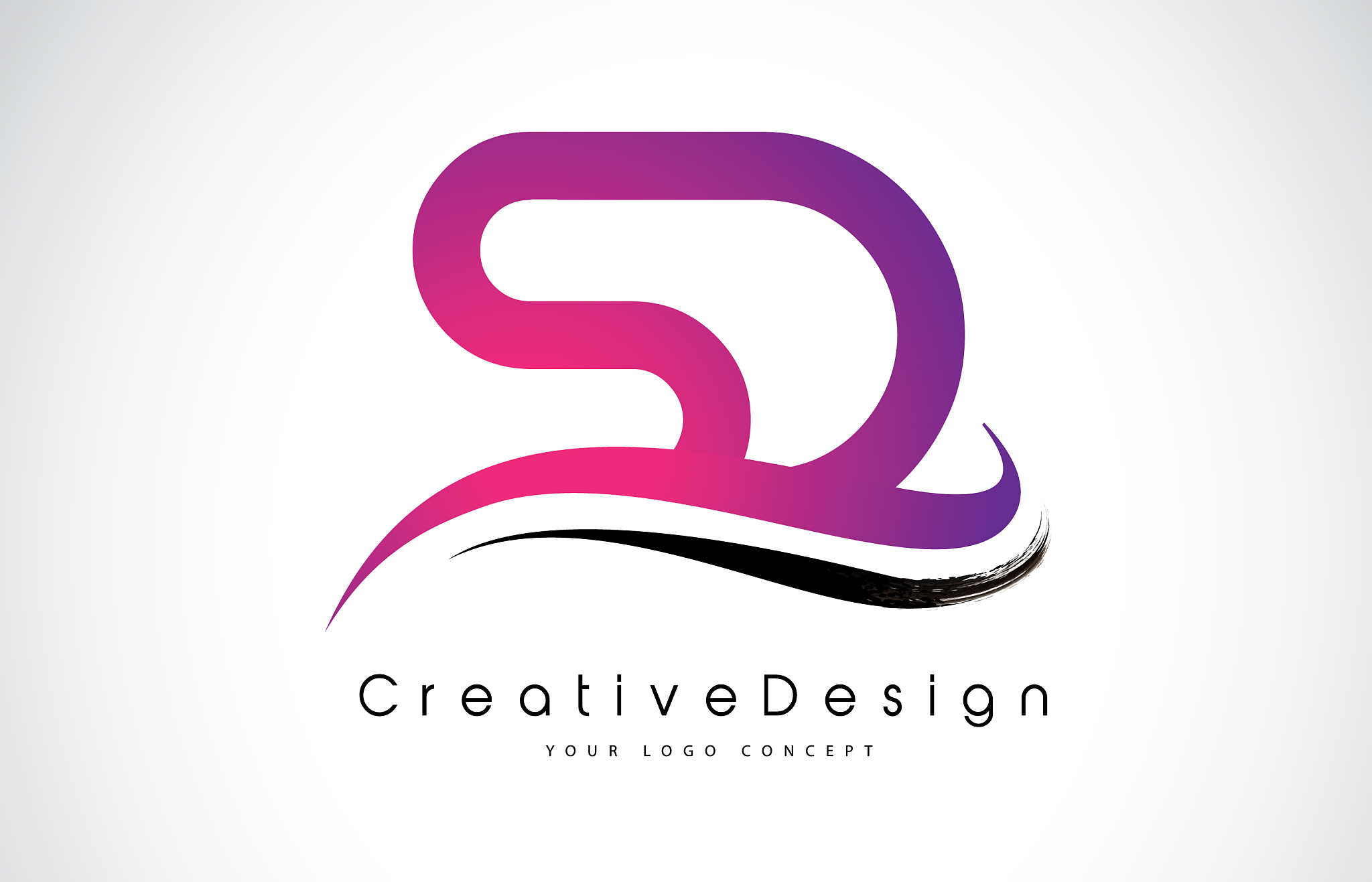 sd s d letter logo design creative icon modern