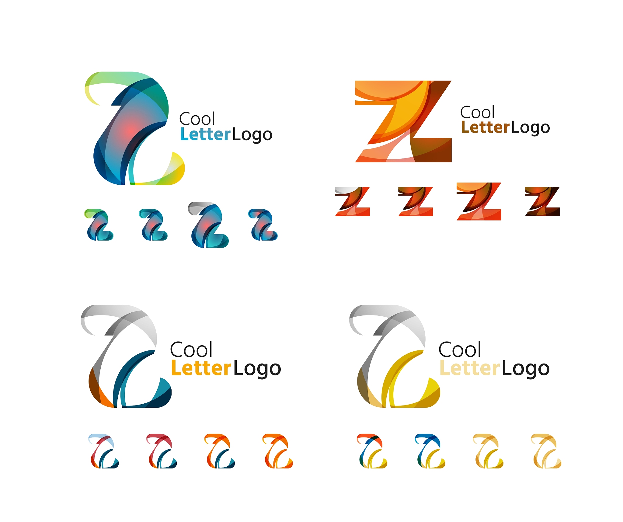 letter business emblem collection