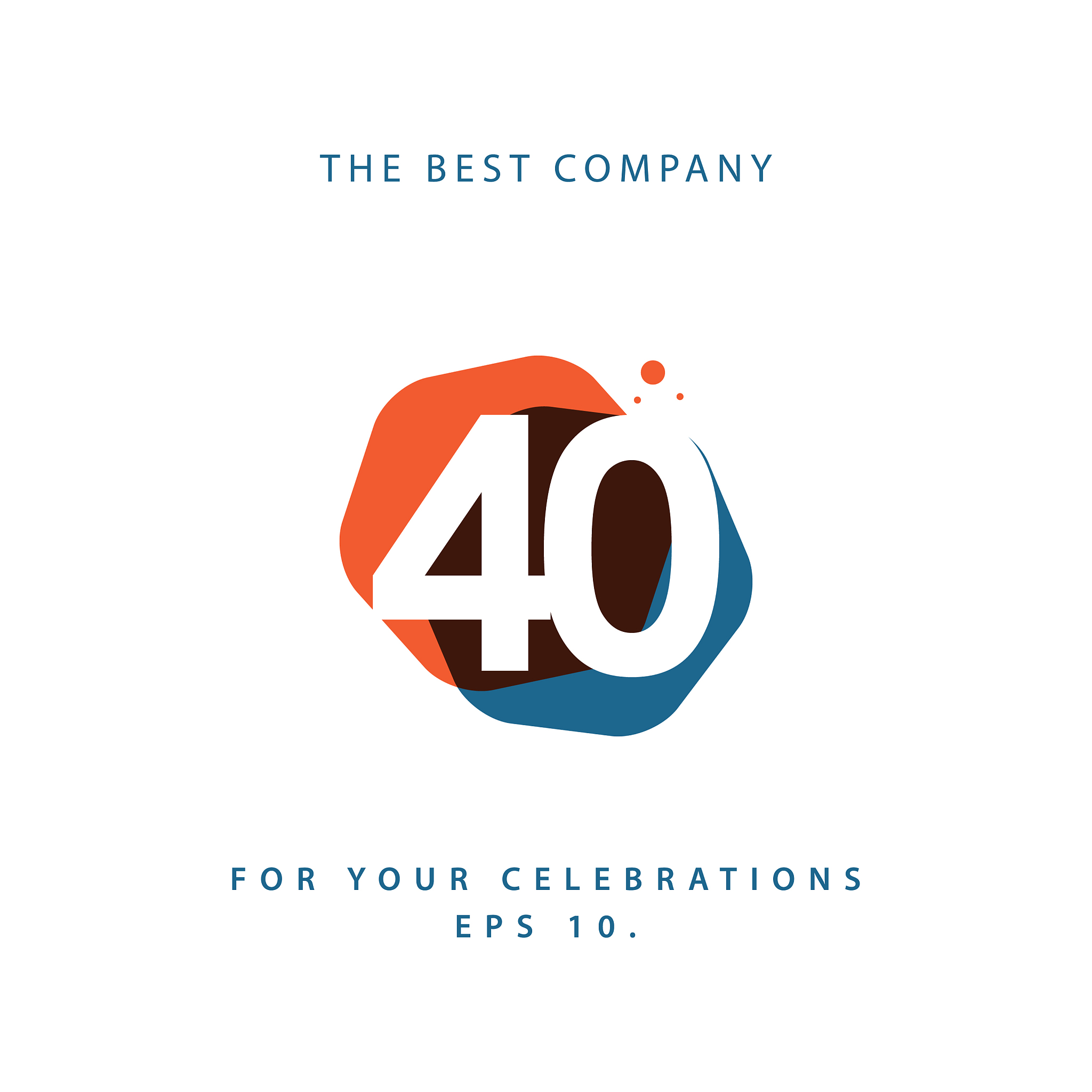 40 year anniversary template design