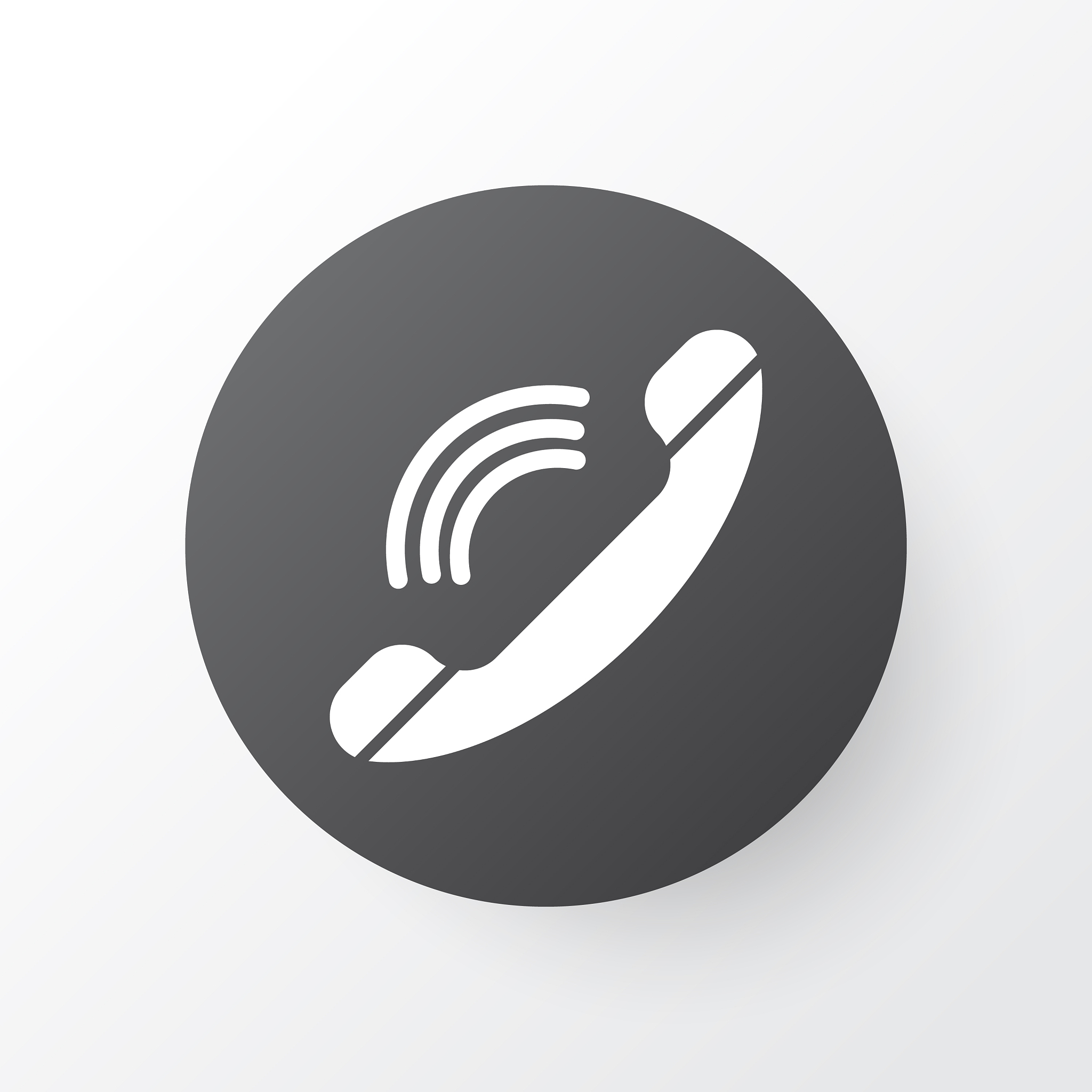ringing telephone icon symbol premium quality