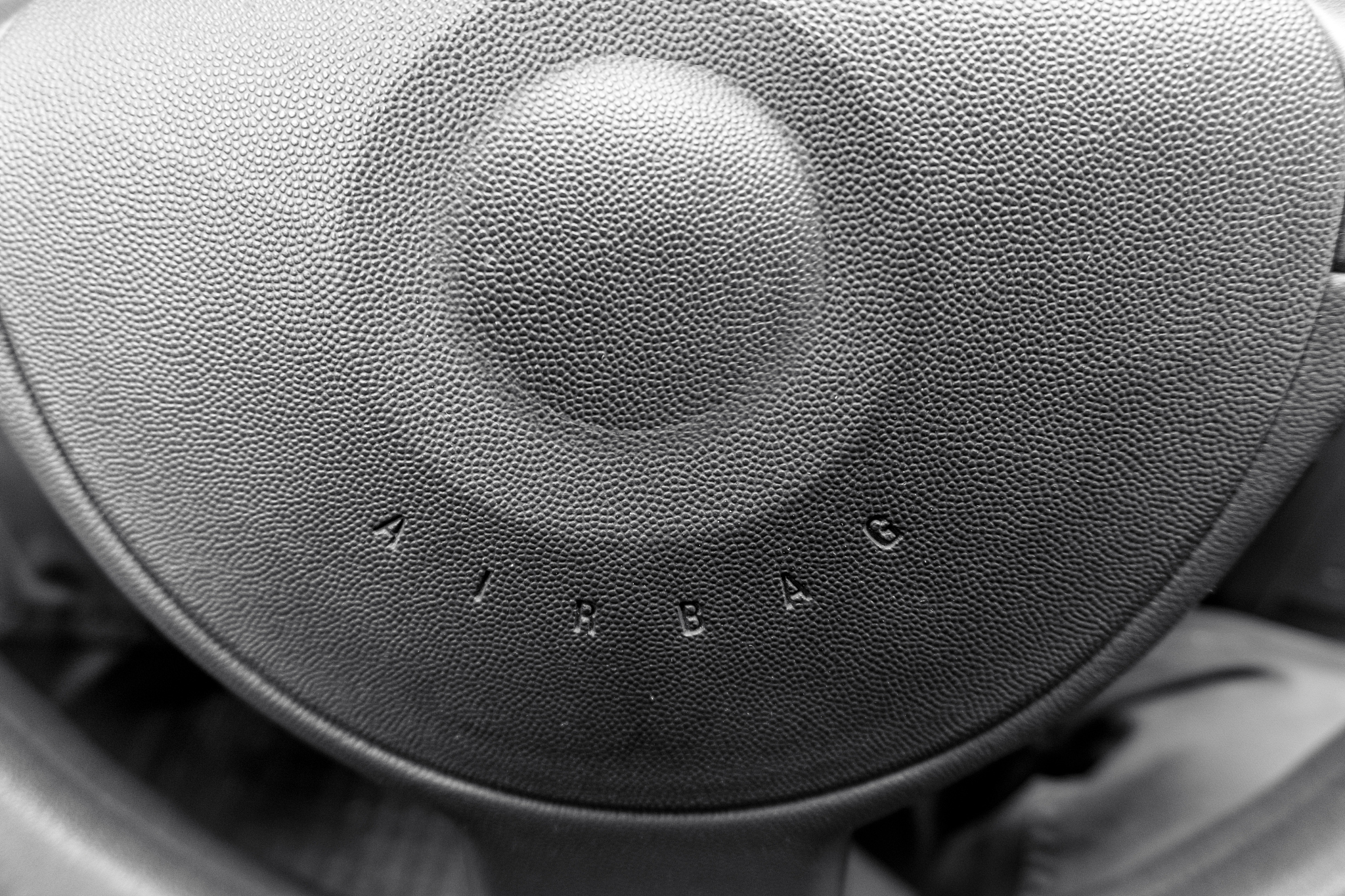 airbag concept on the  steering wheel