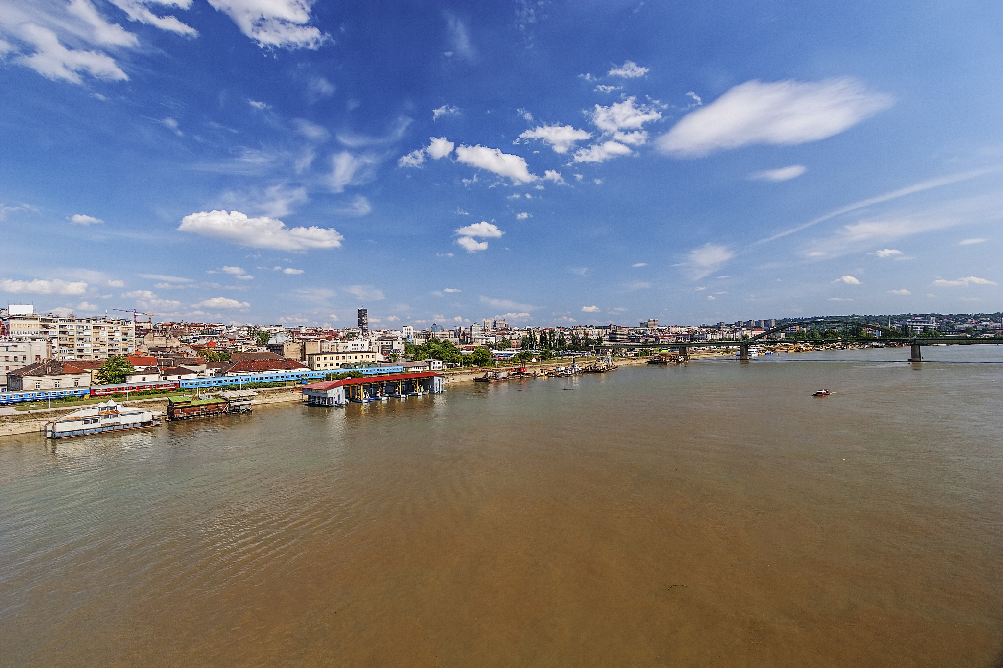 panorama view on belgrade old part of town