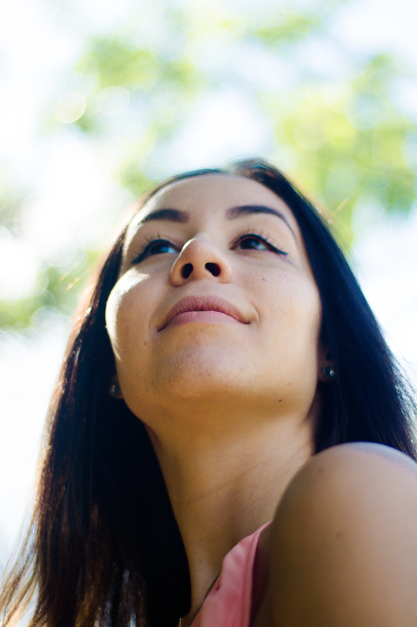 young woman looking away