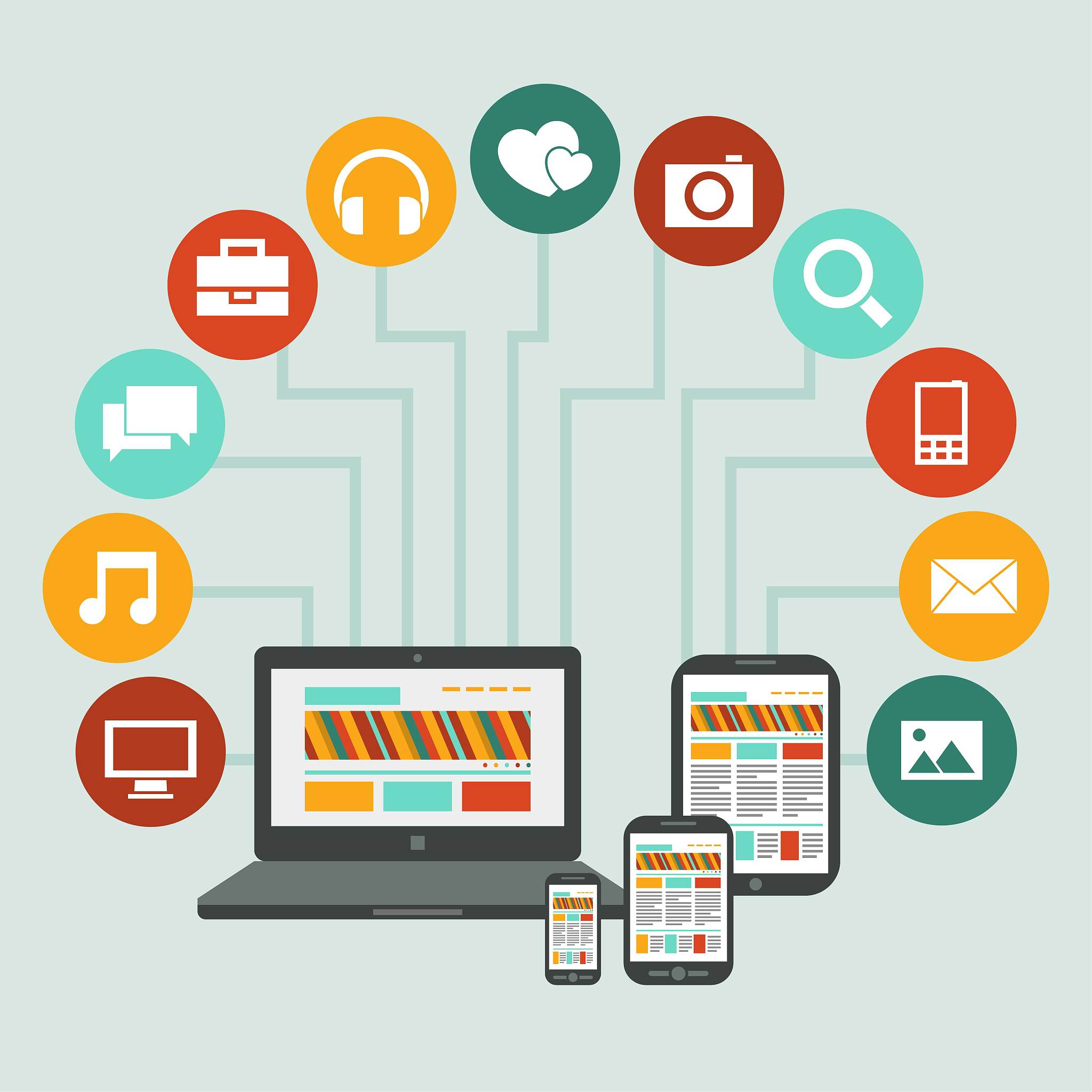 technology devices infographic