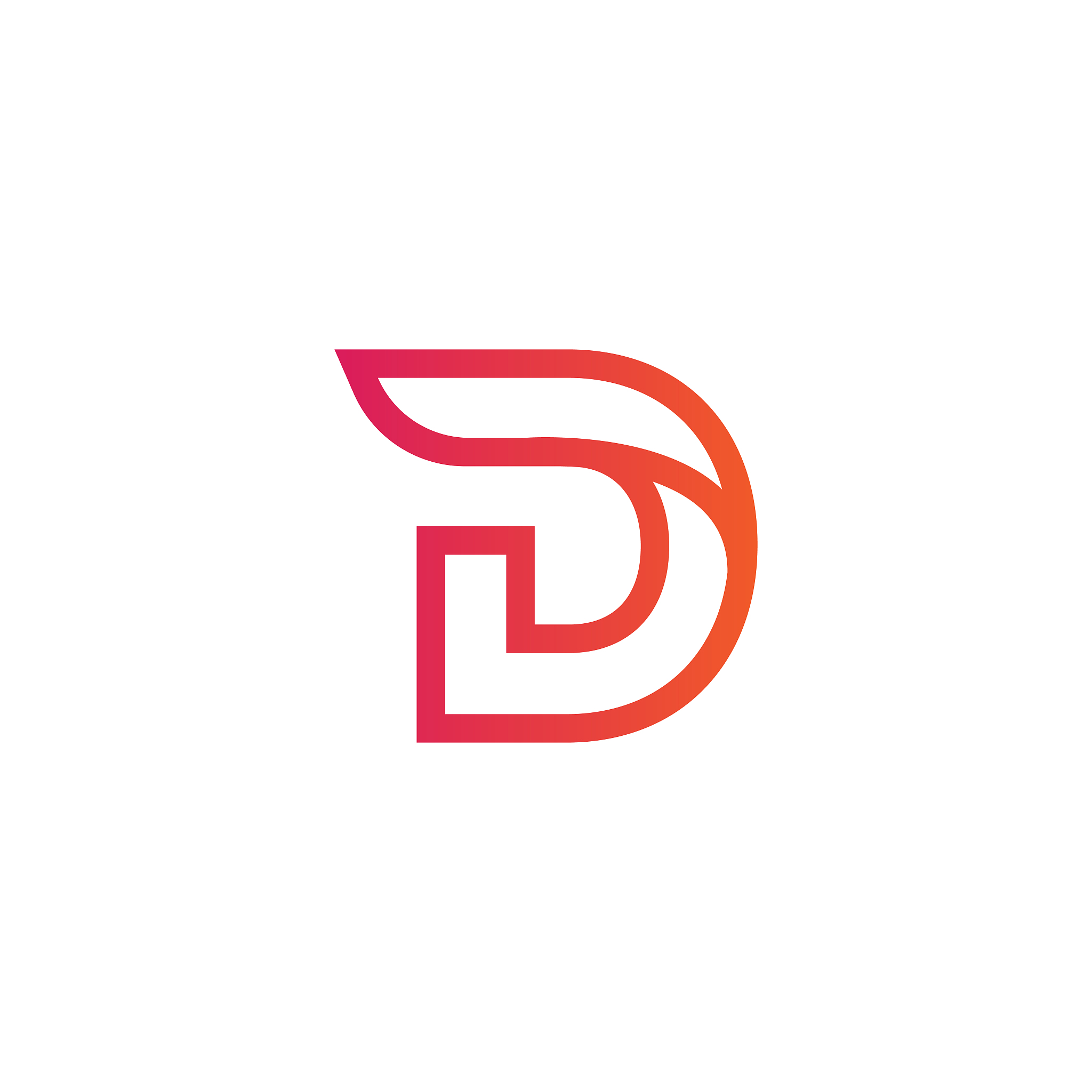 letter d vector illustrator