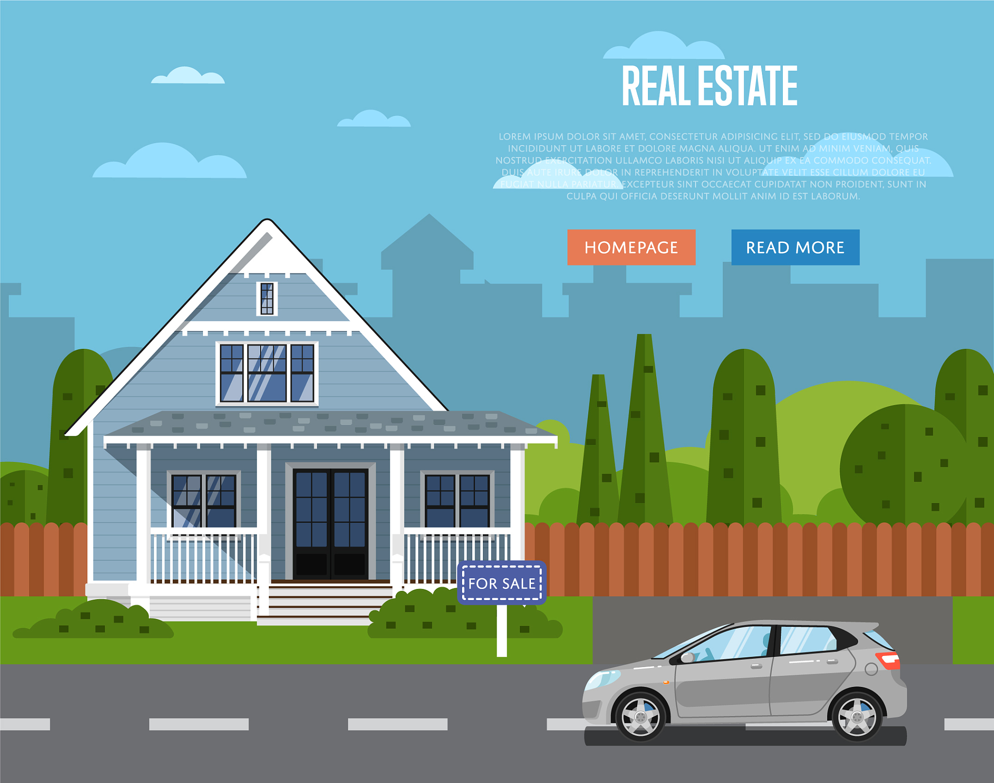 real estate agency website template