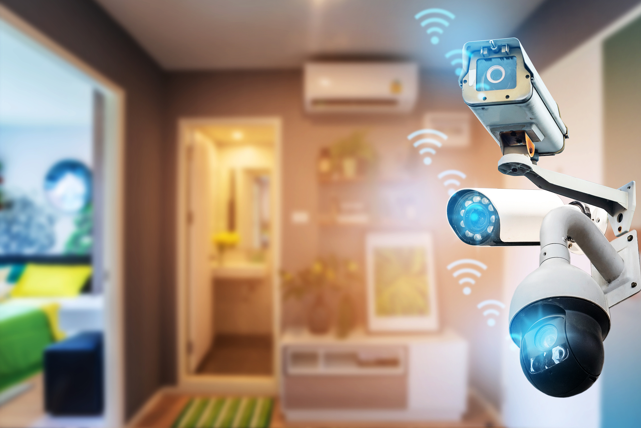 cctv camera system, home security technology condo outside secur