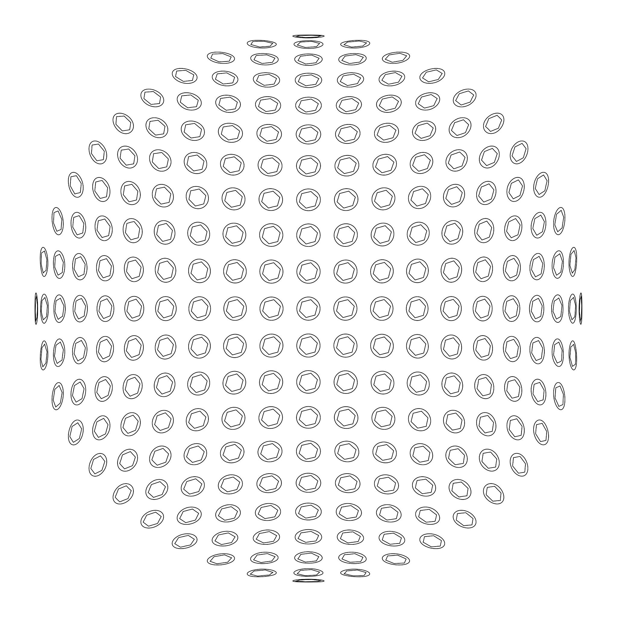 circle round shape line art isolated on white design element mon