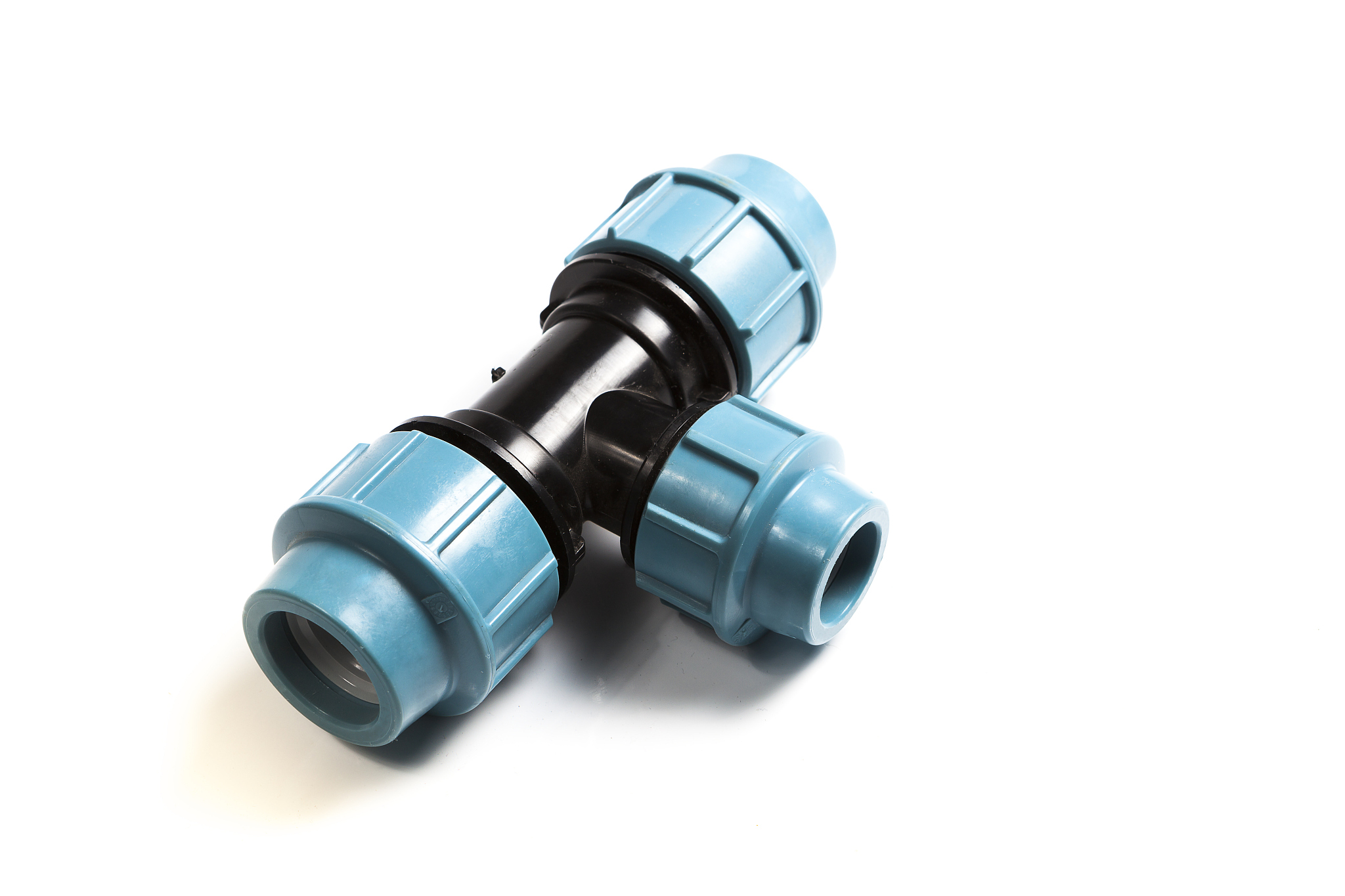 pvc fittings draining straight and elbow pipes isolated on white