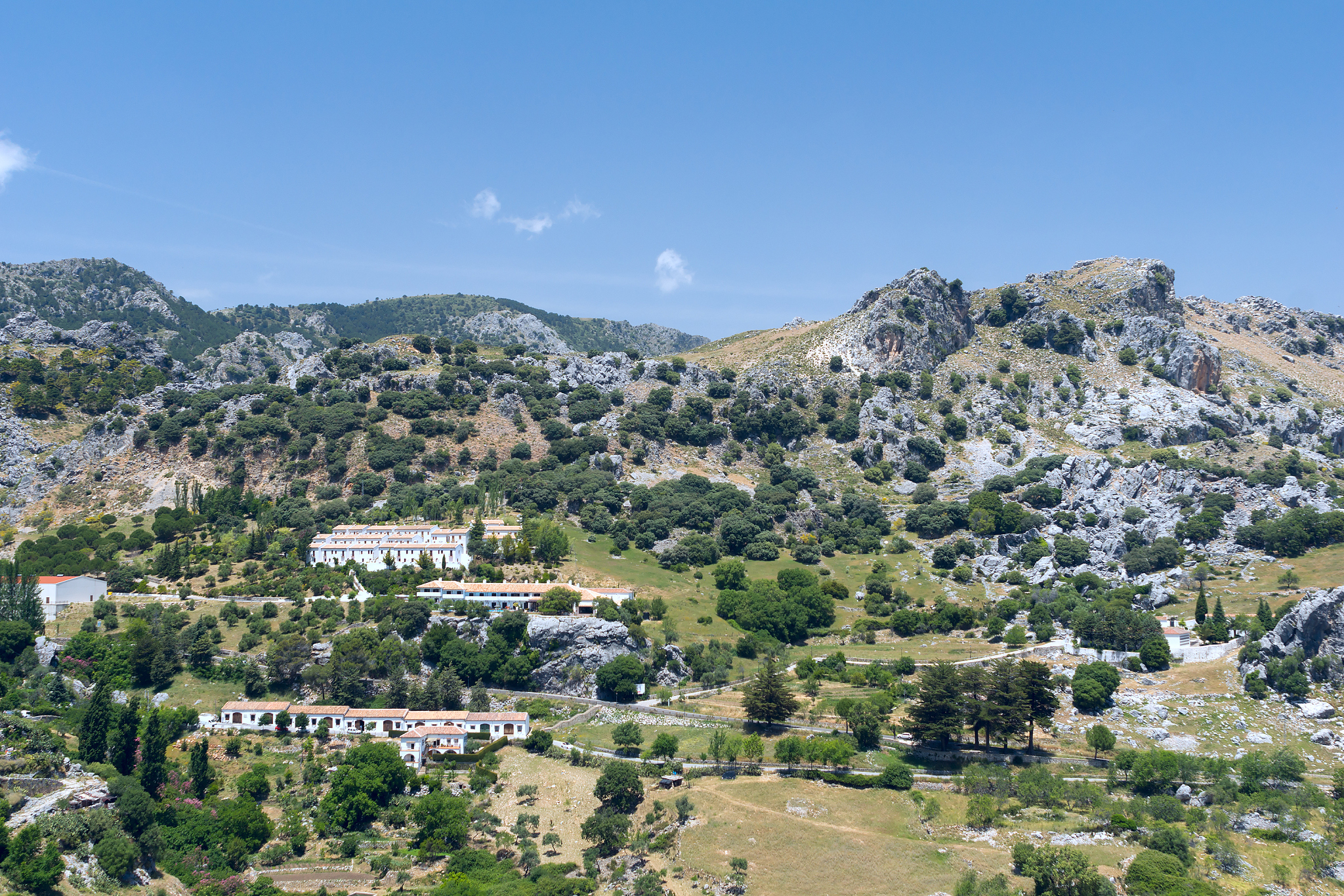 white village grazalema in andalucia