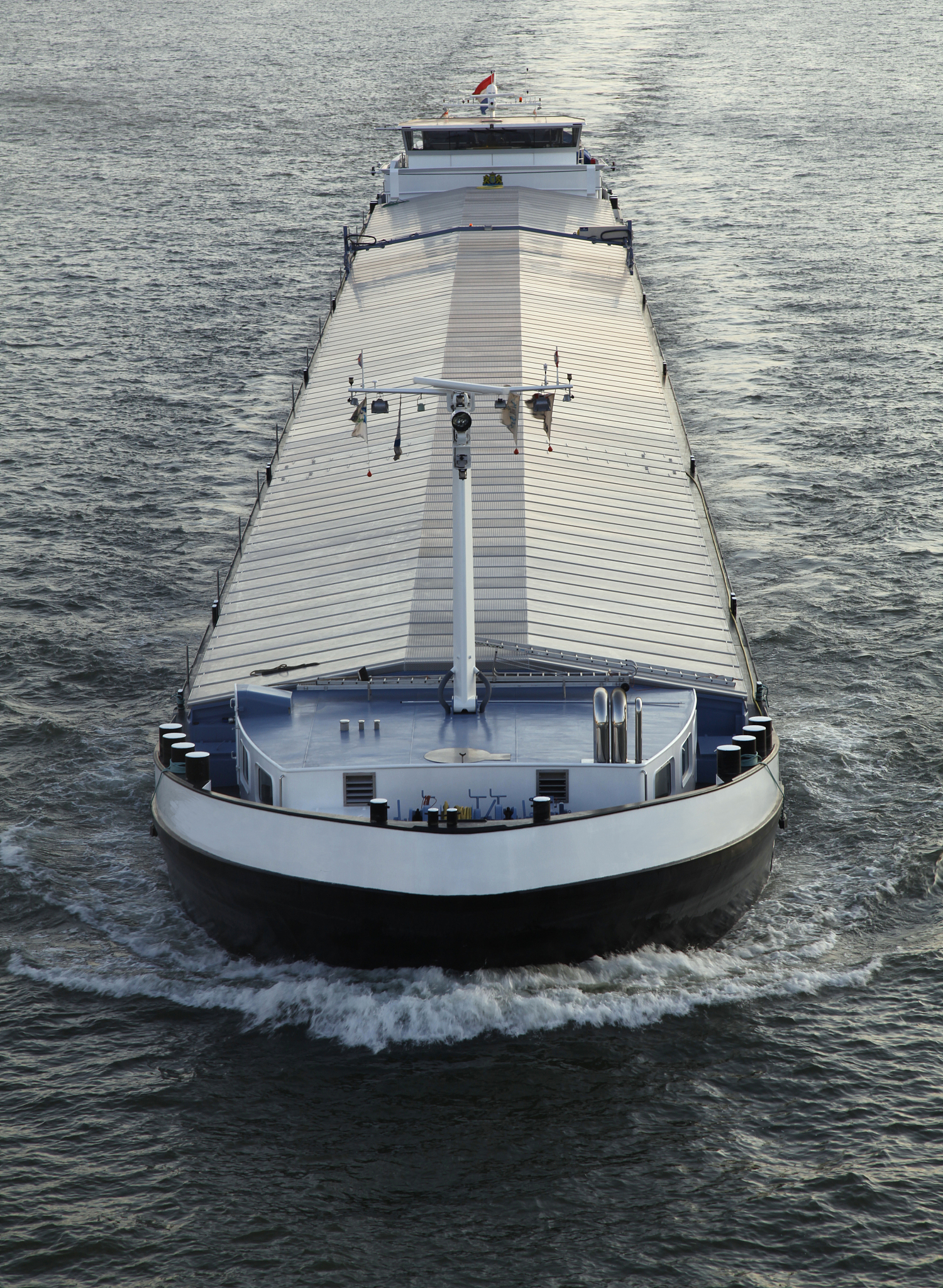 Cargo Ship Inspection: Starboard Side and Deck Focused on Safety