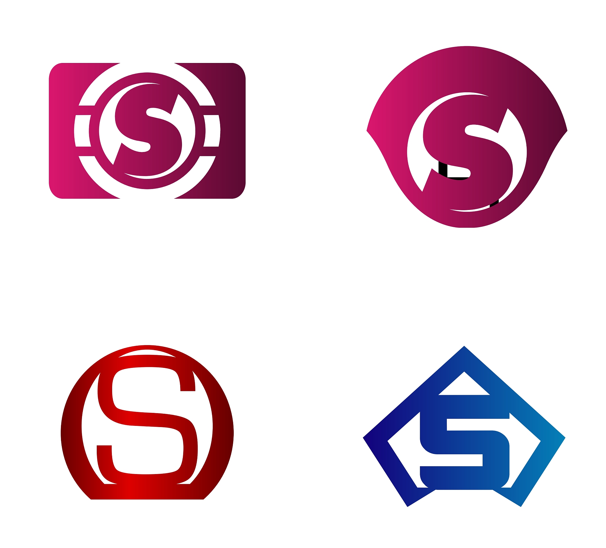 letter s logo icon design template elements