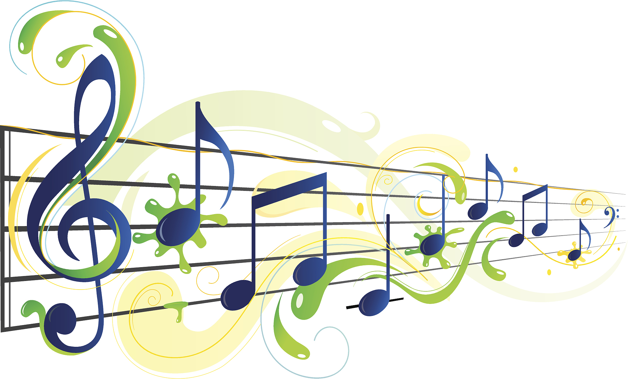 dancing music notes
