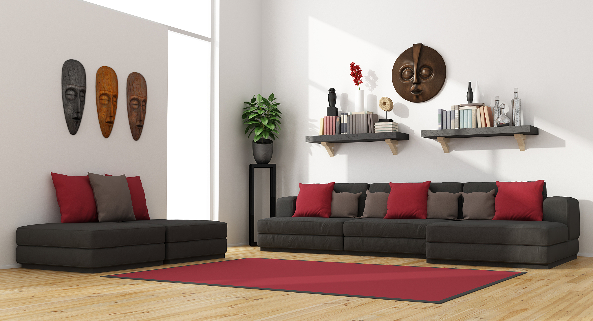 contemporary living room