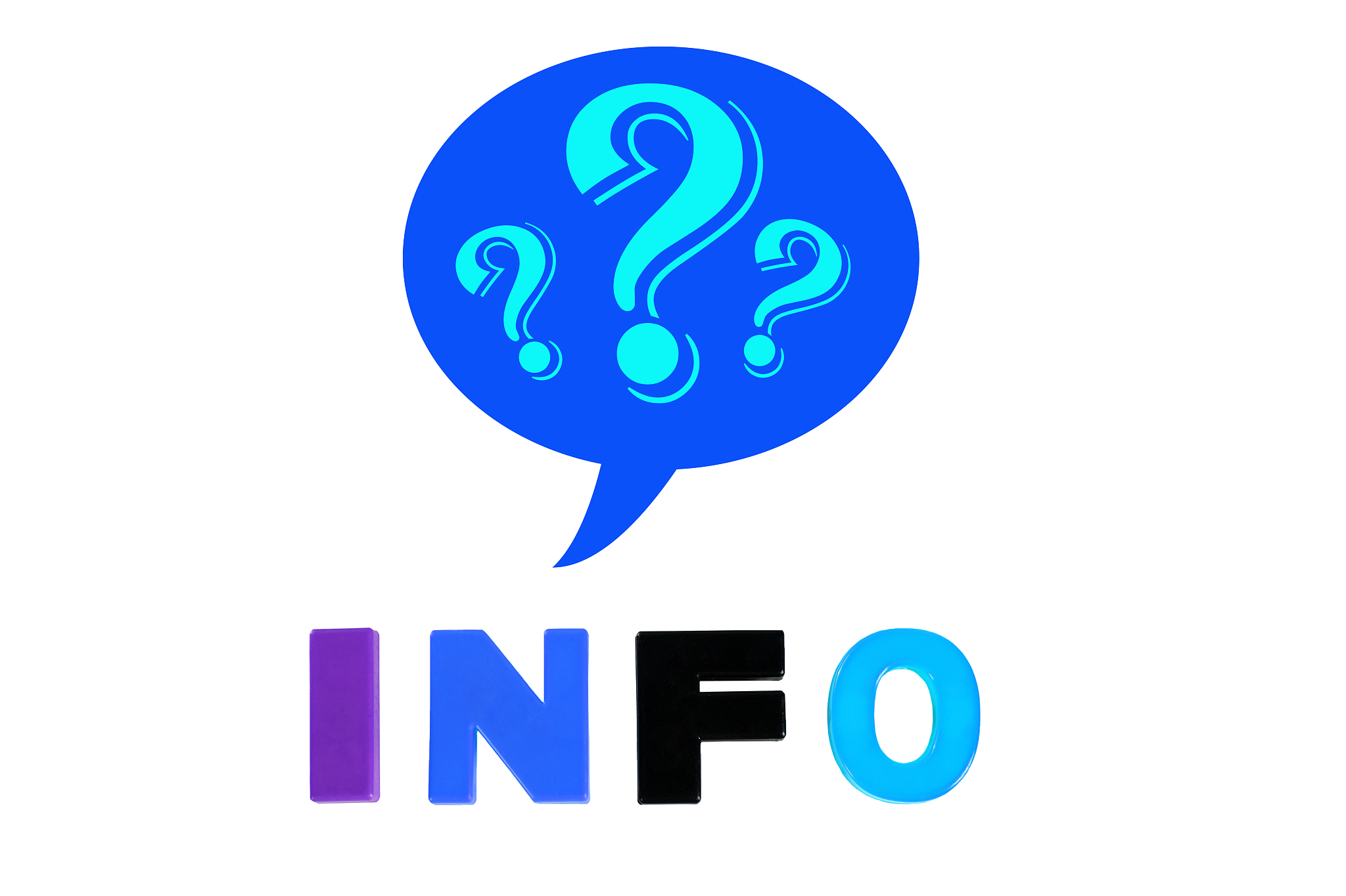 info written in multicolored plastic kids letters