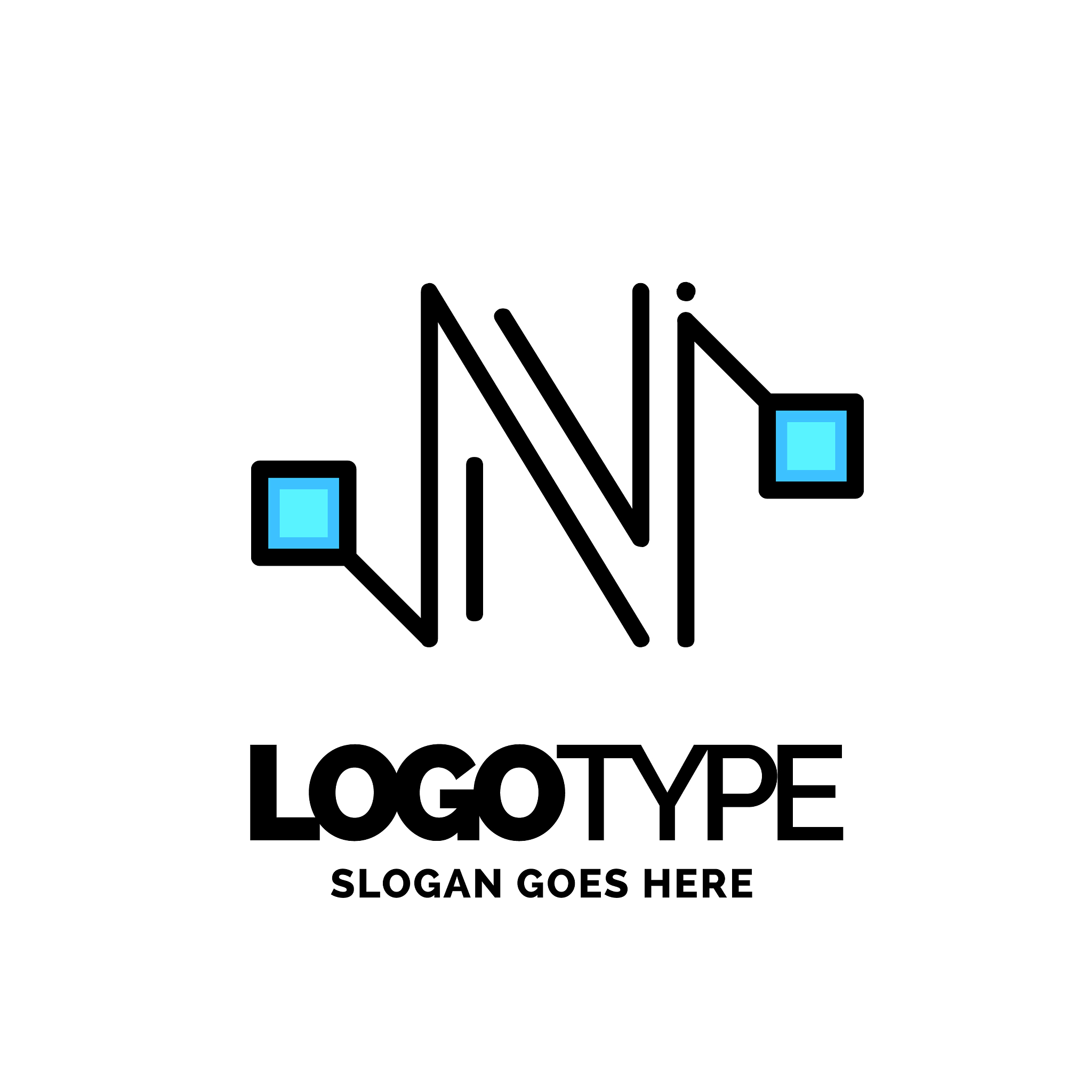 letter n logo business corporate logo design