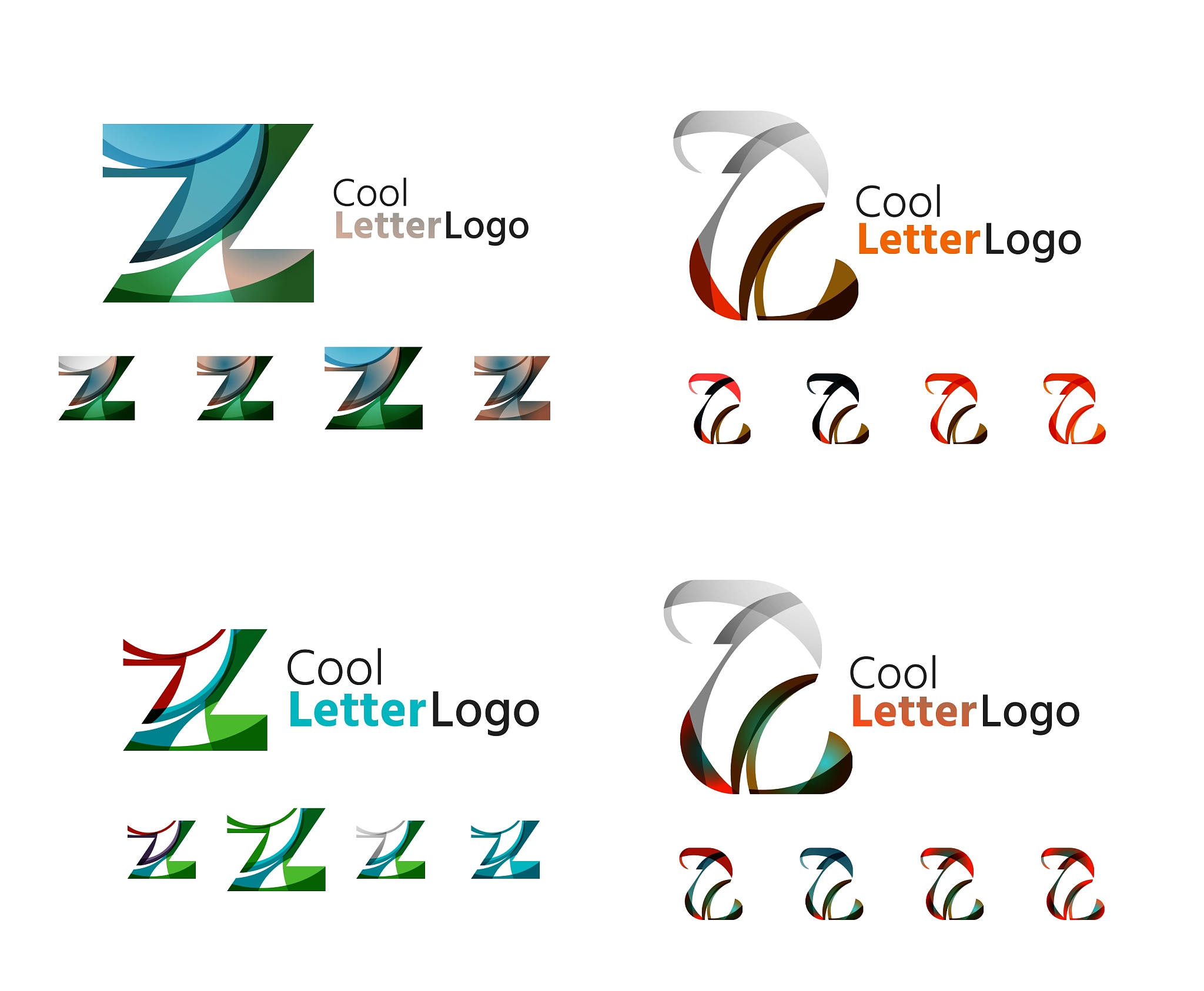 letter business emblem collection