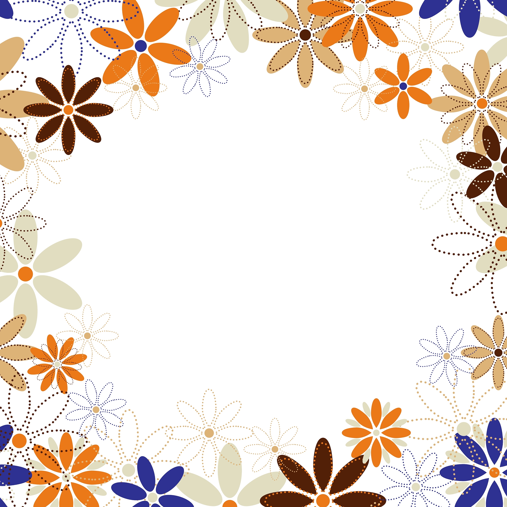 flowers frame background