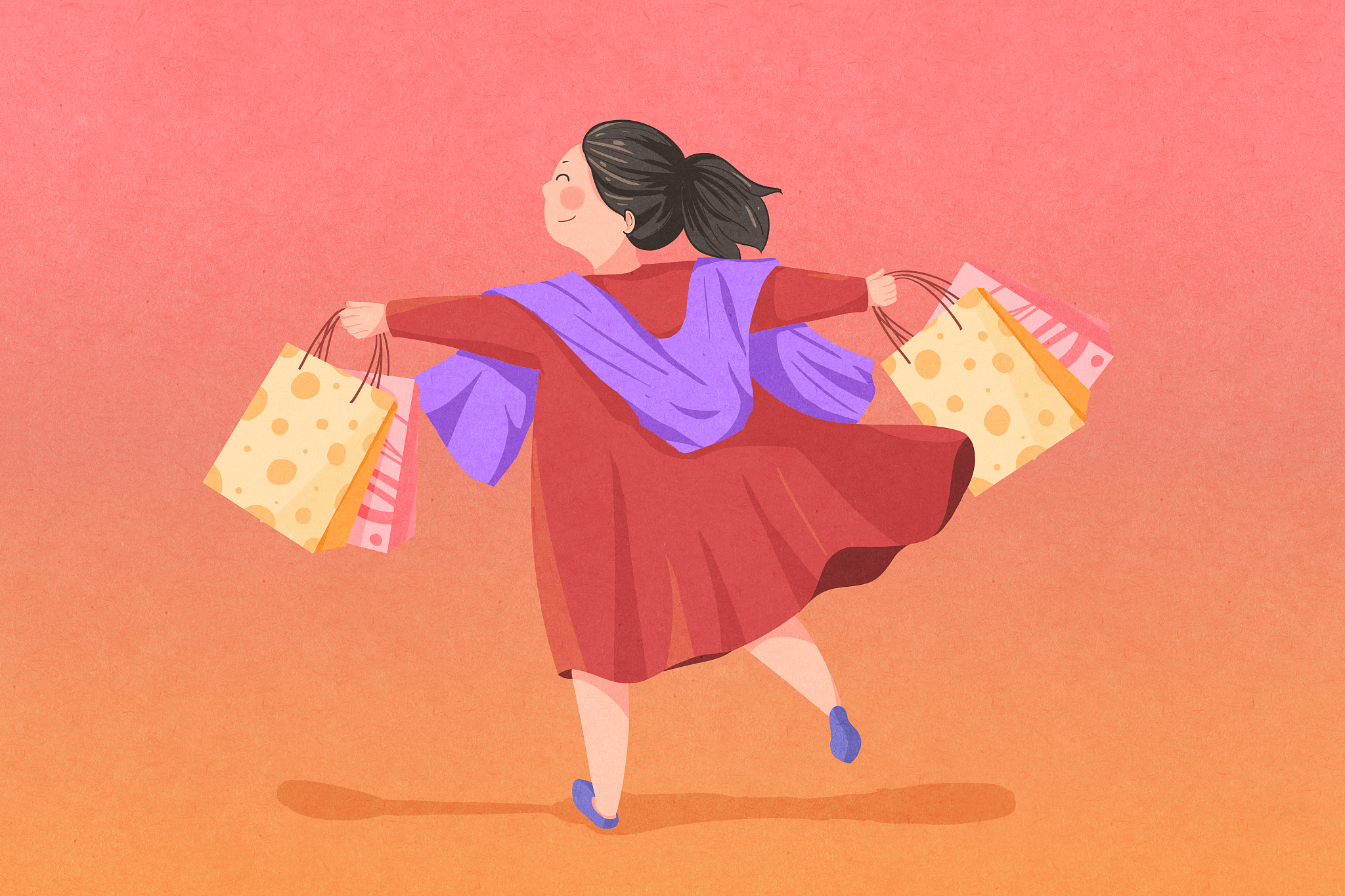 女生节插画
