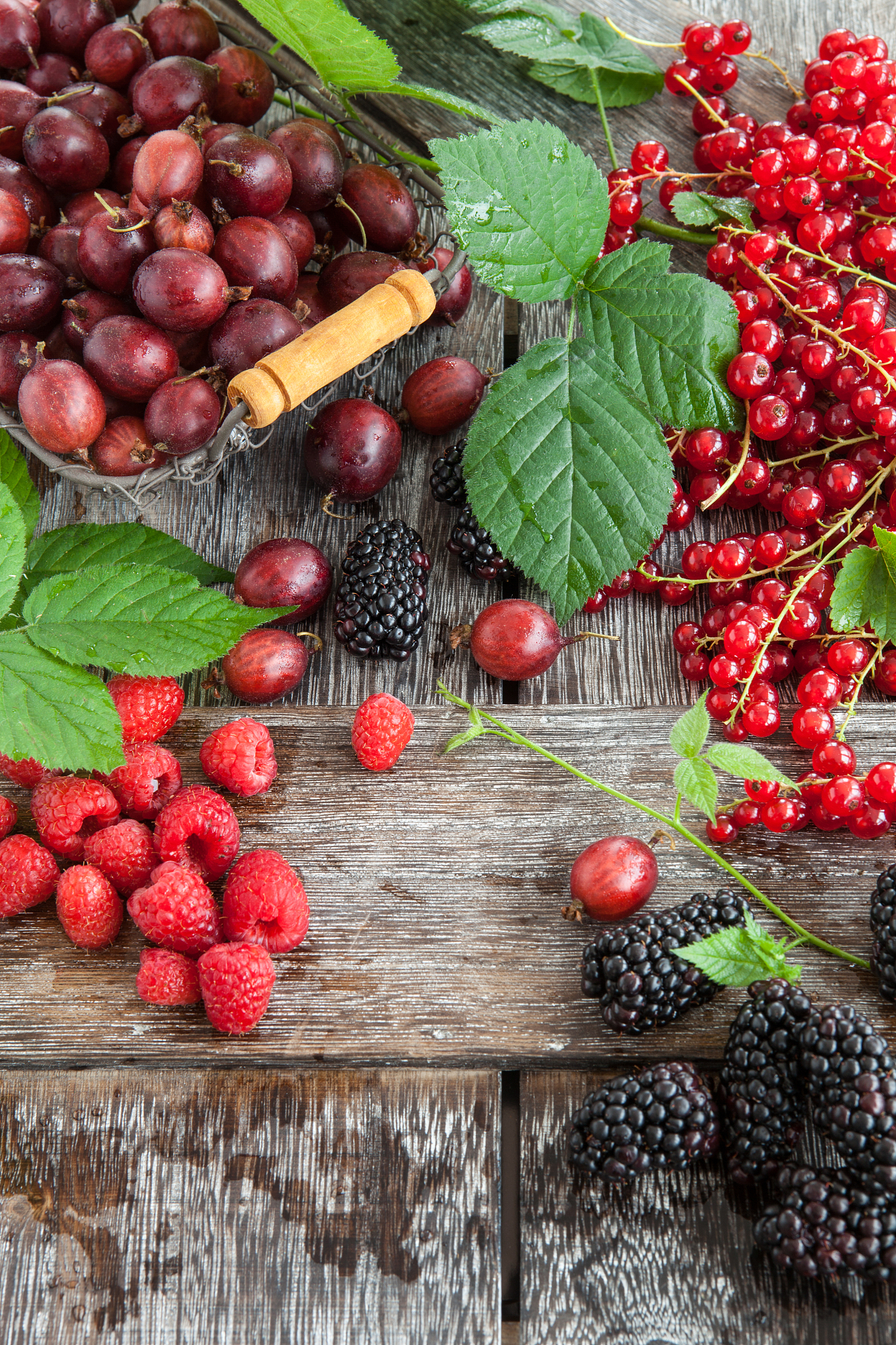 variety of fresh berries