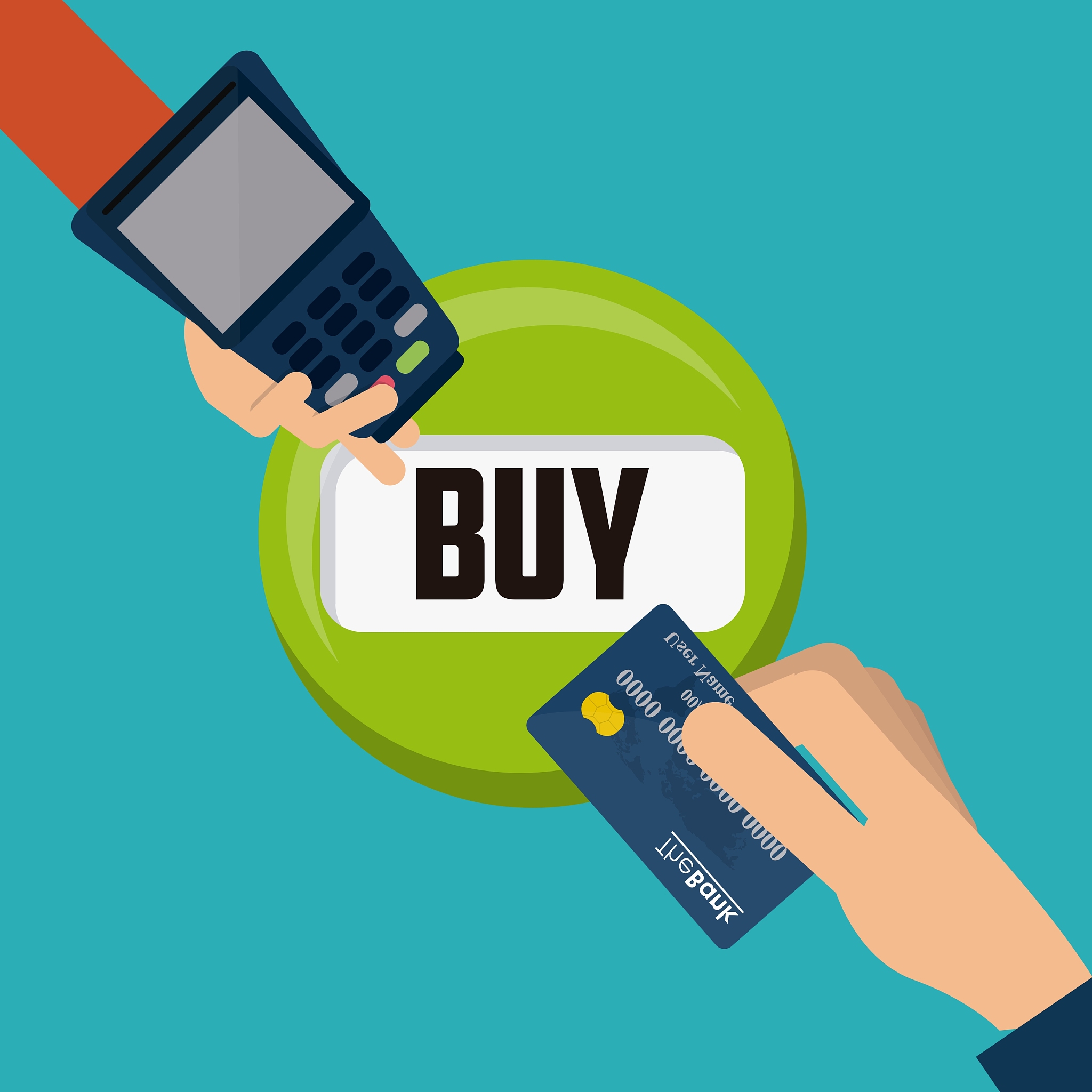 shopping with dataphone design