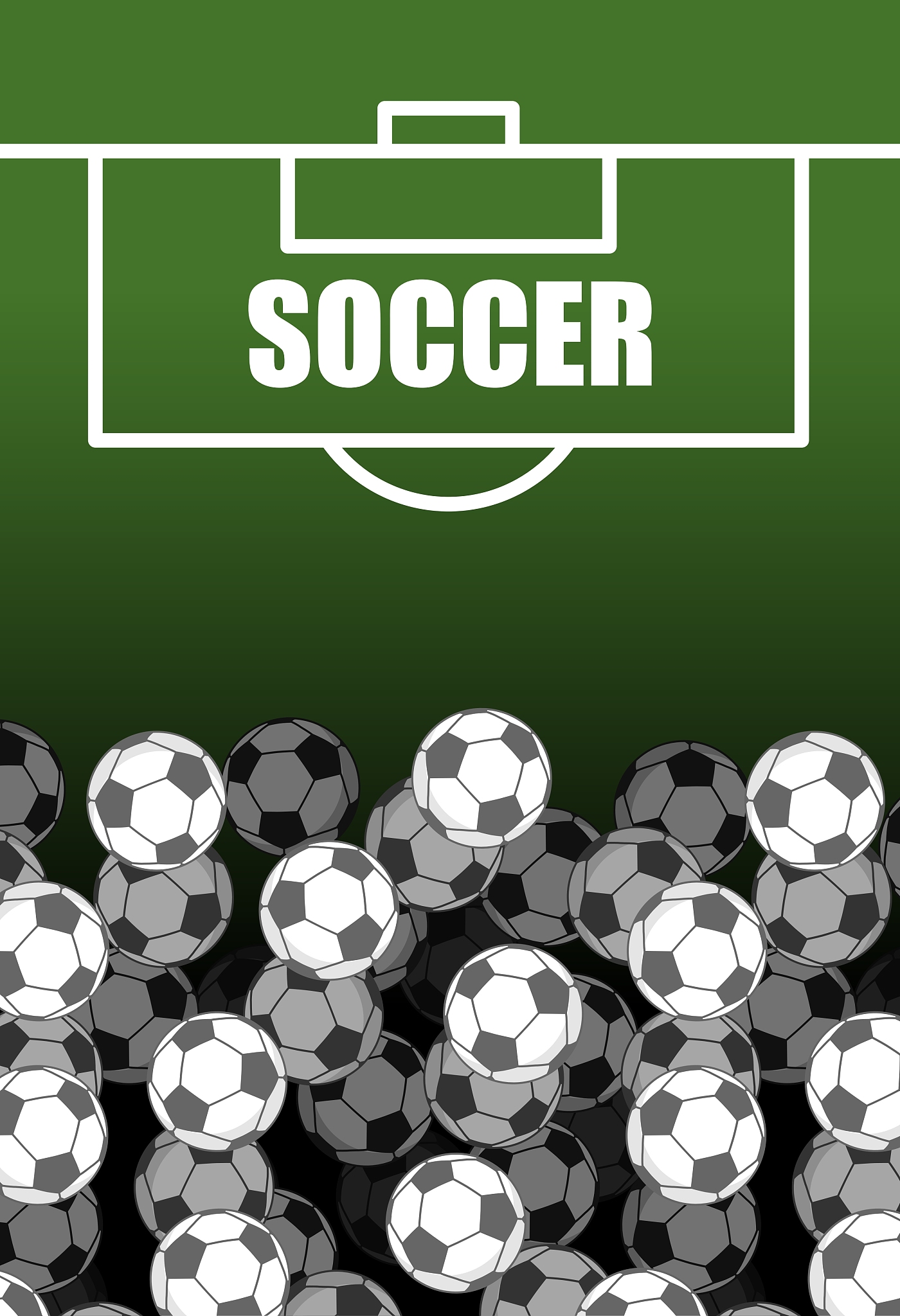 soccer field and ball lot of balls football