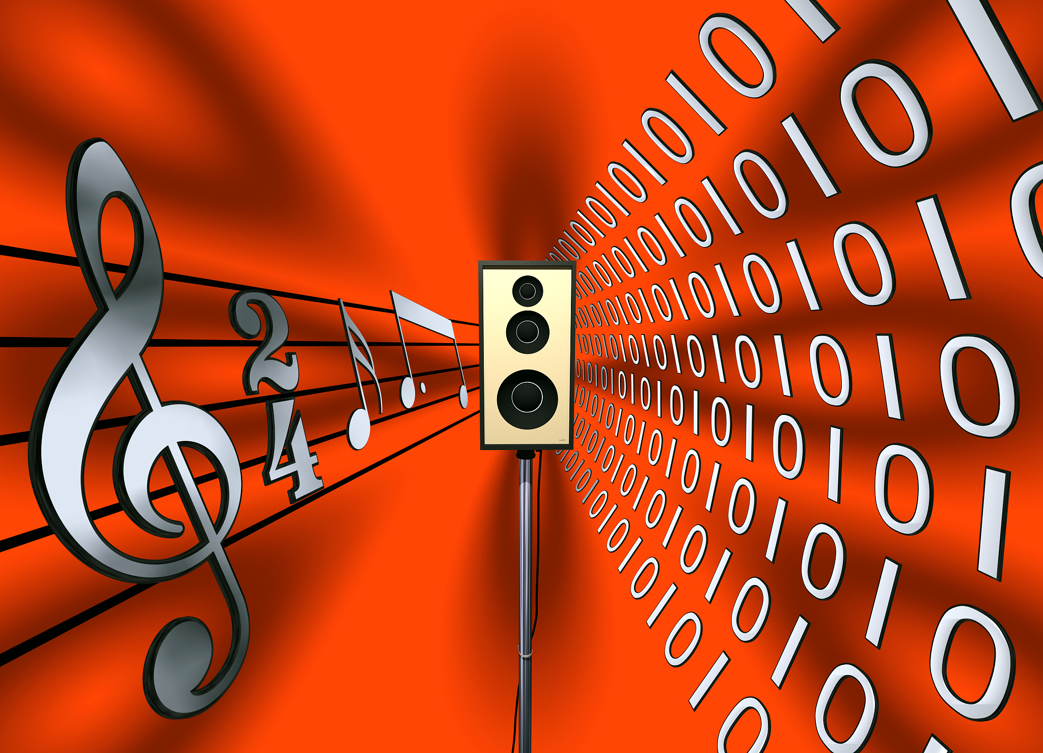speaker, computer generated image
