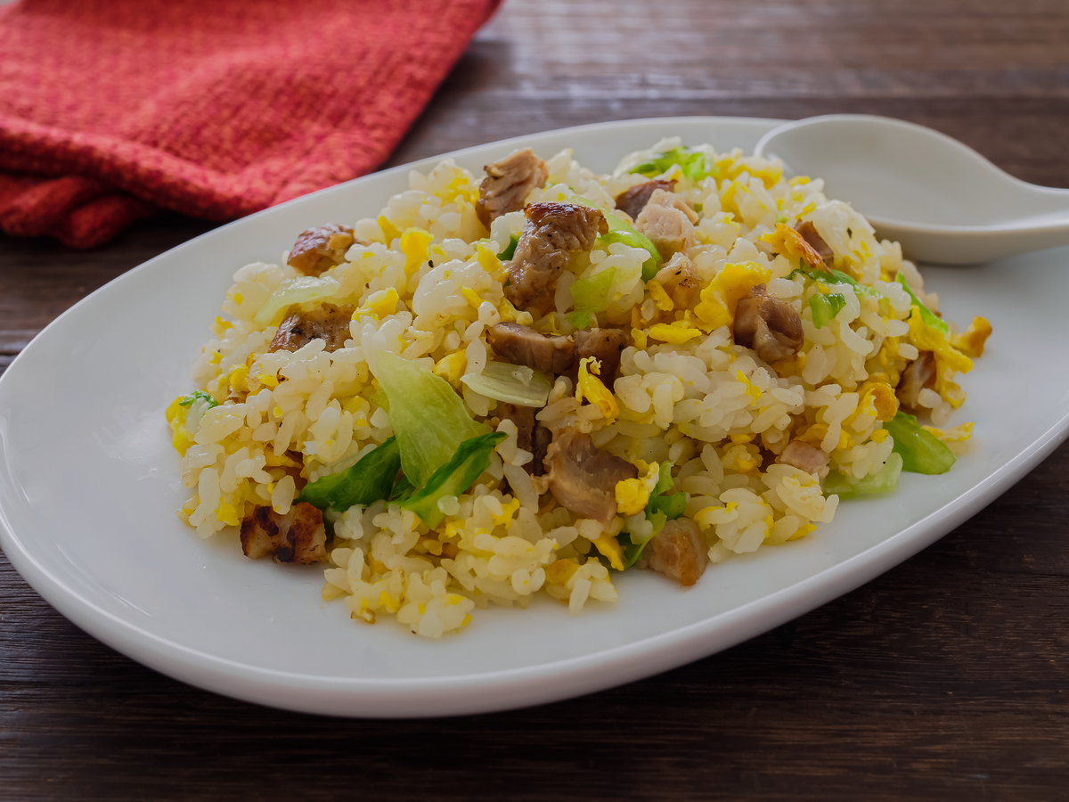 蛋炒饭：40字好评，香糯可口，色香味俱佳！