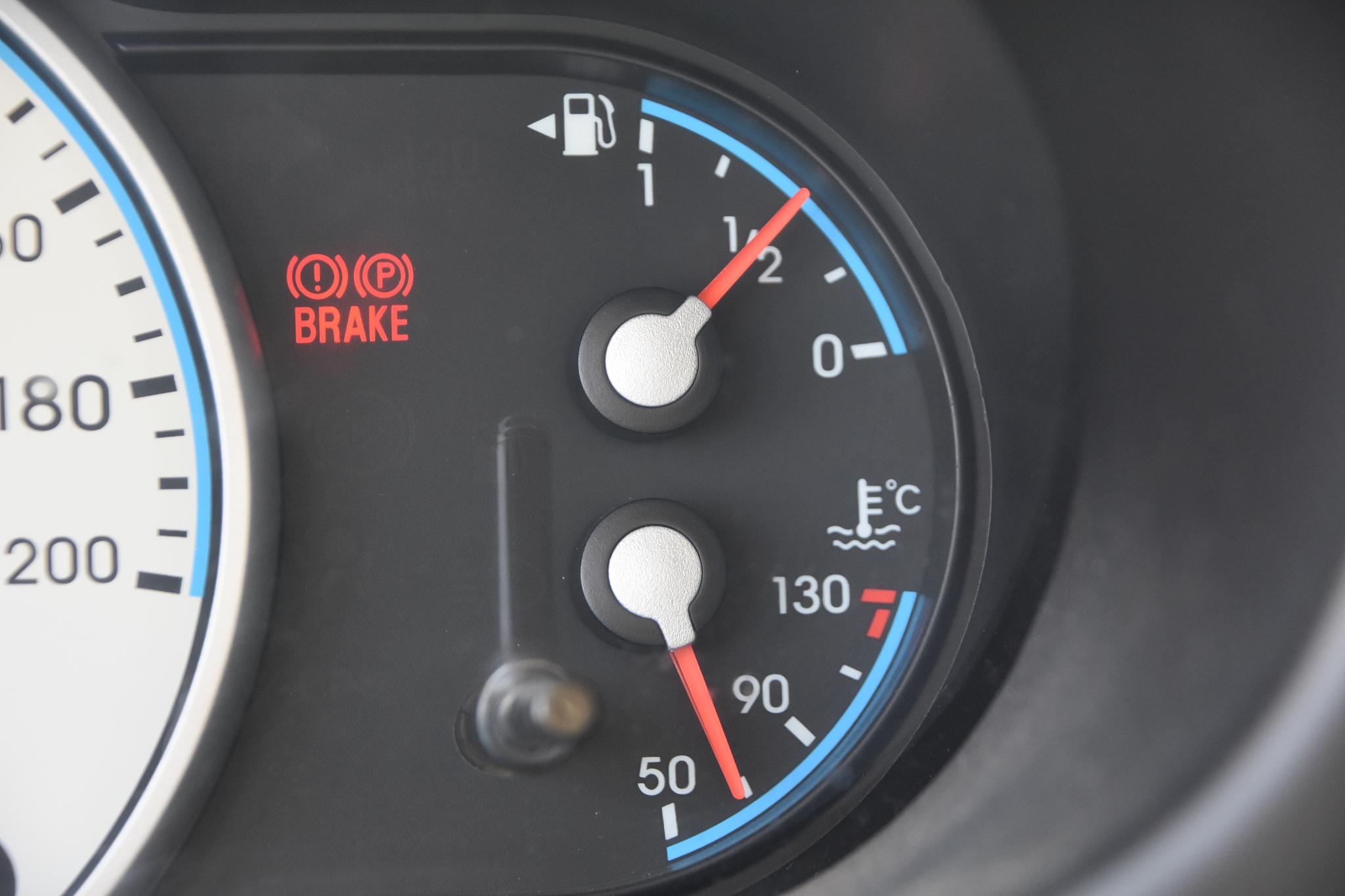 dashboard in the vehicle