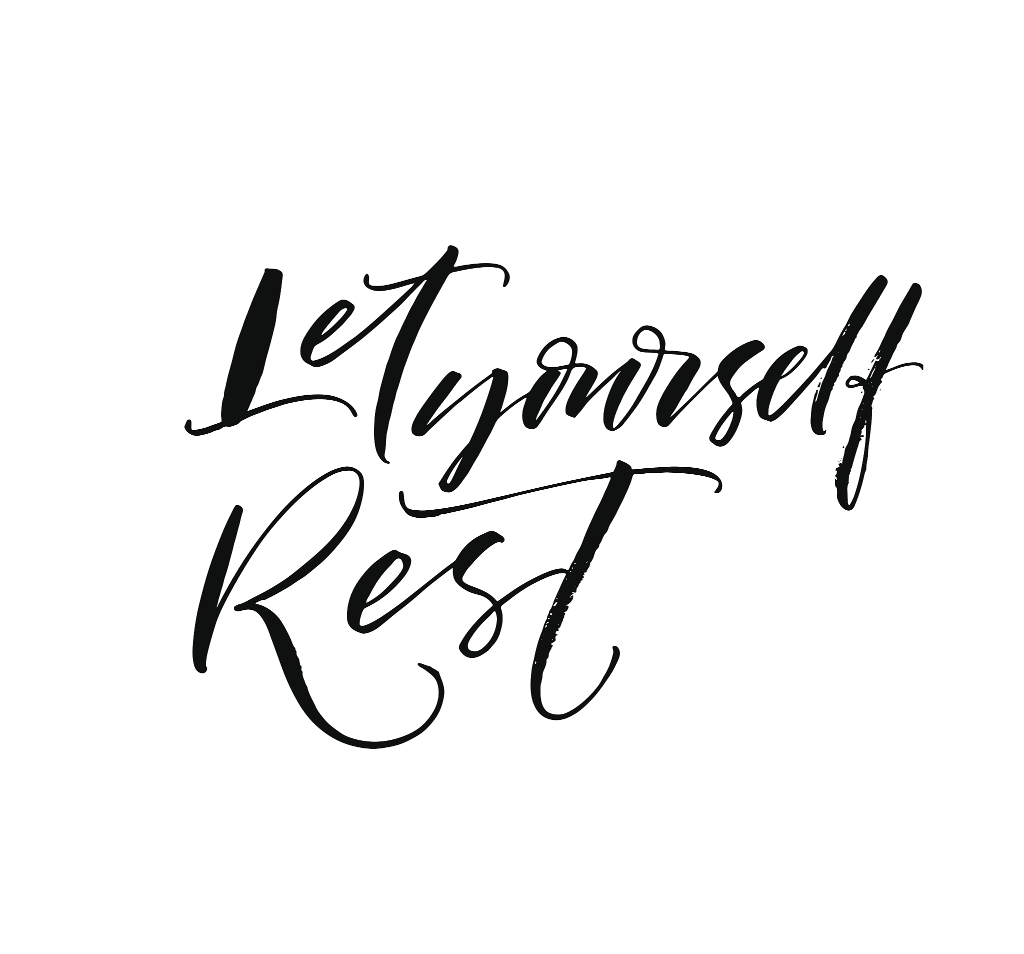 let yourself rest postcard.