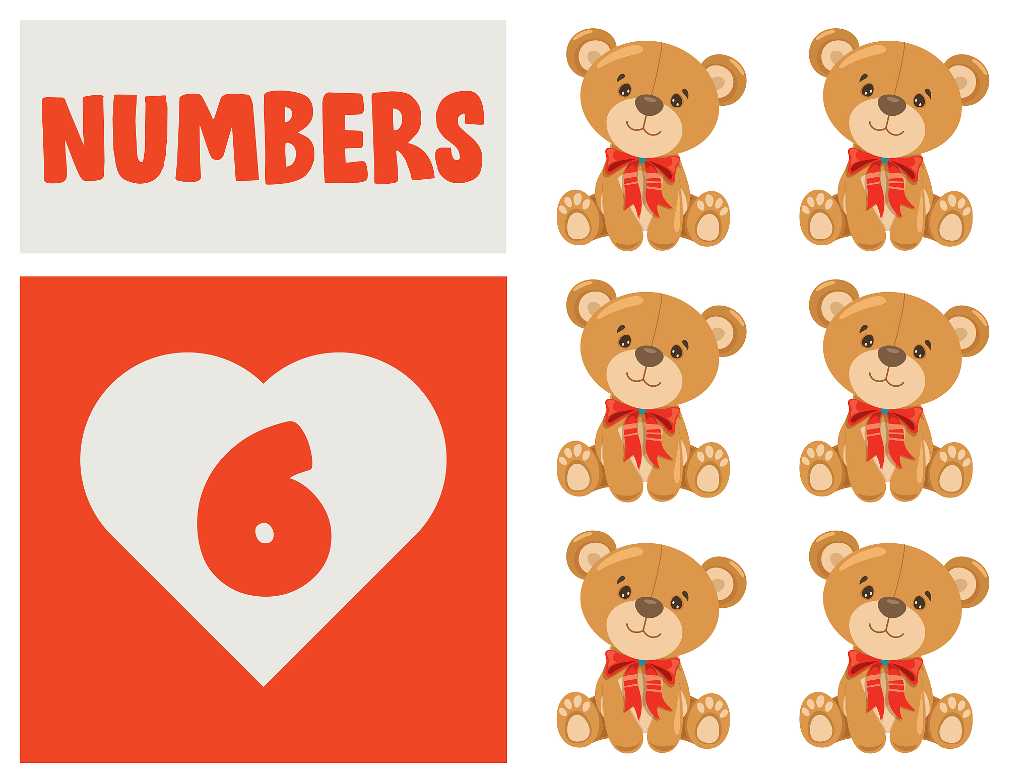set of numbers for children education