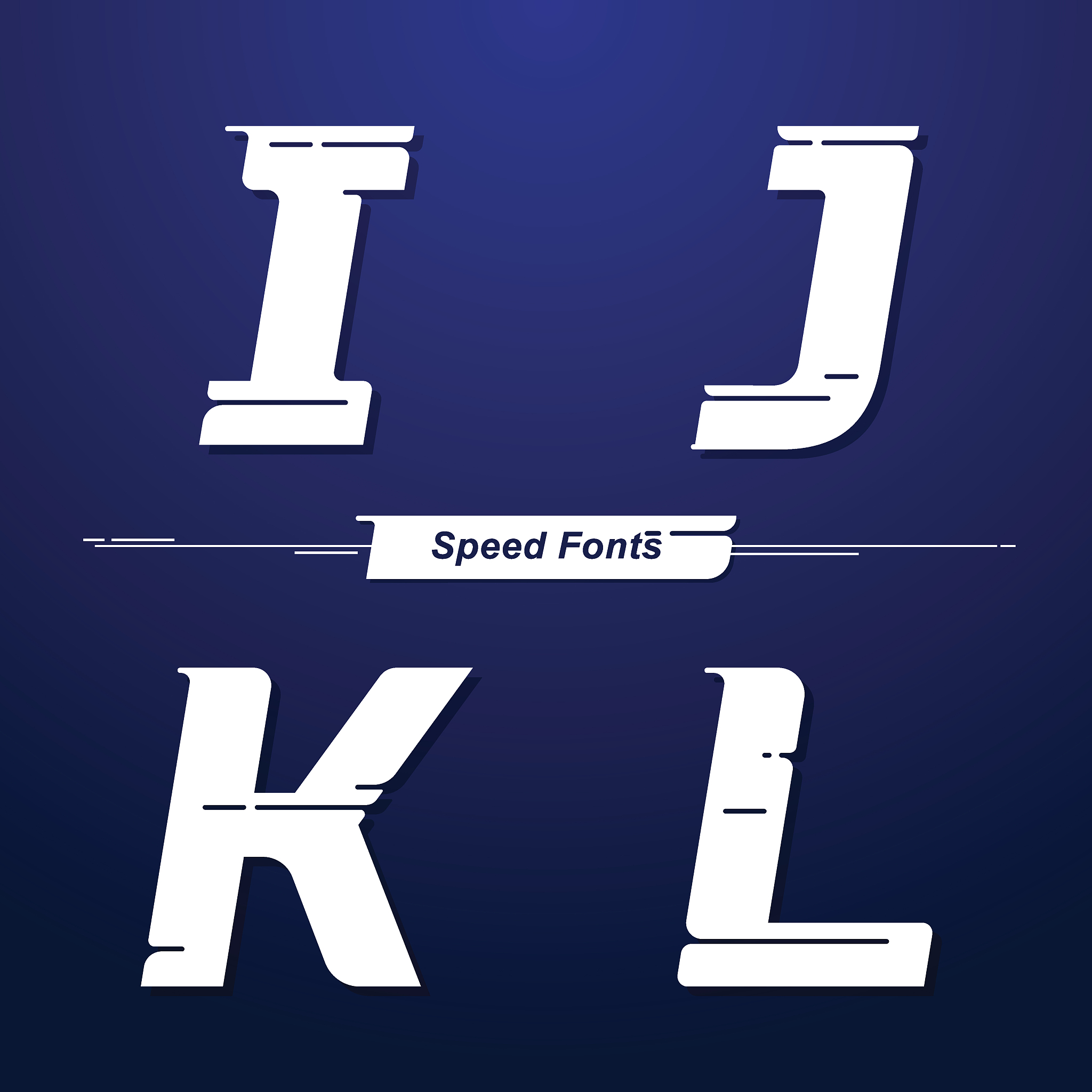alphabet speed style in a set ijkl