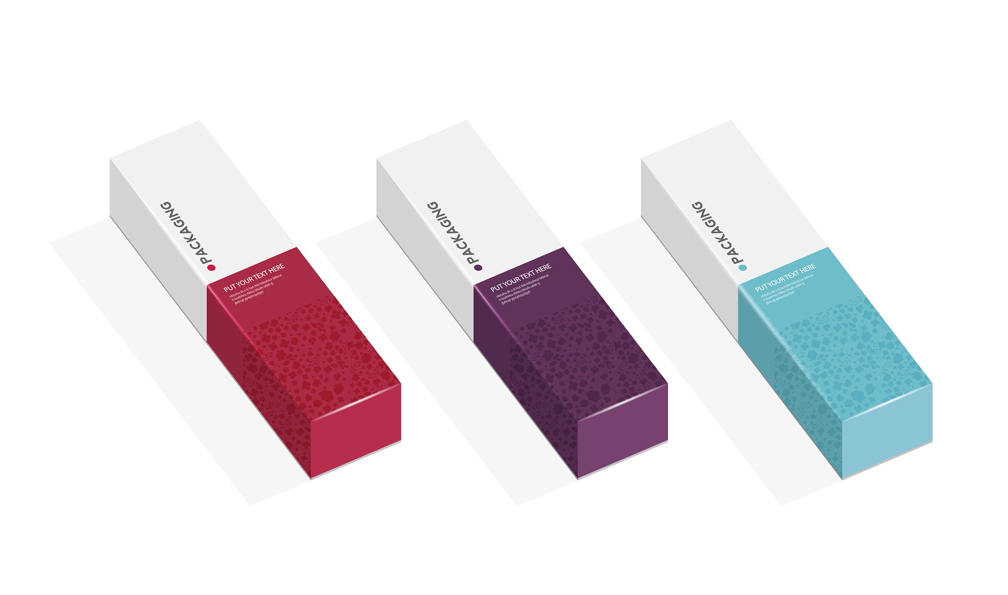 box packaging template for product design